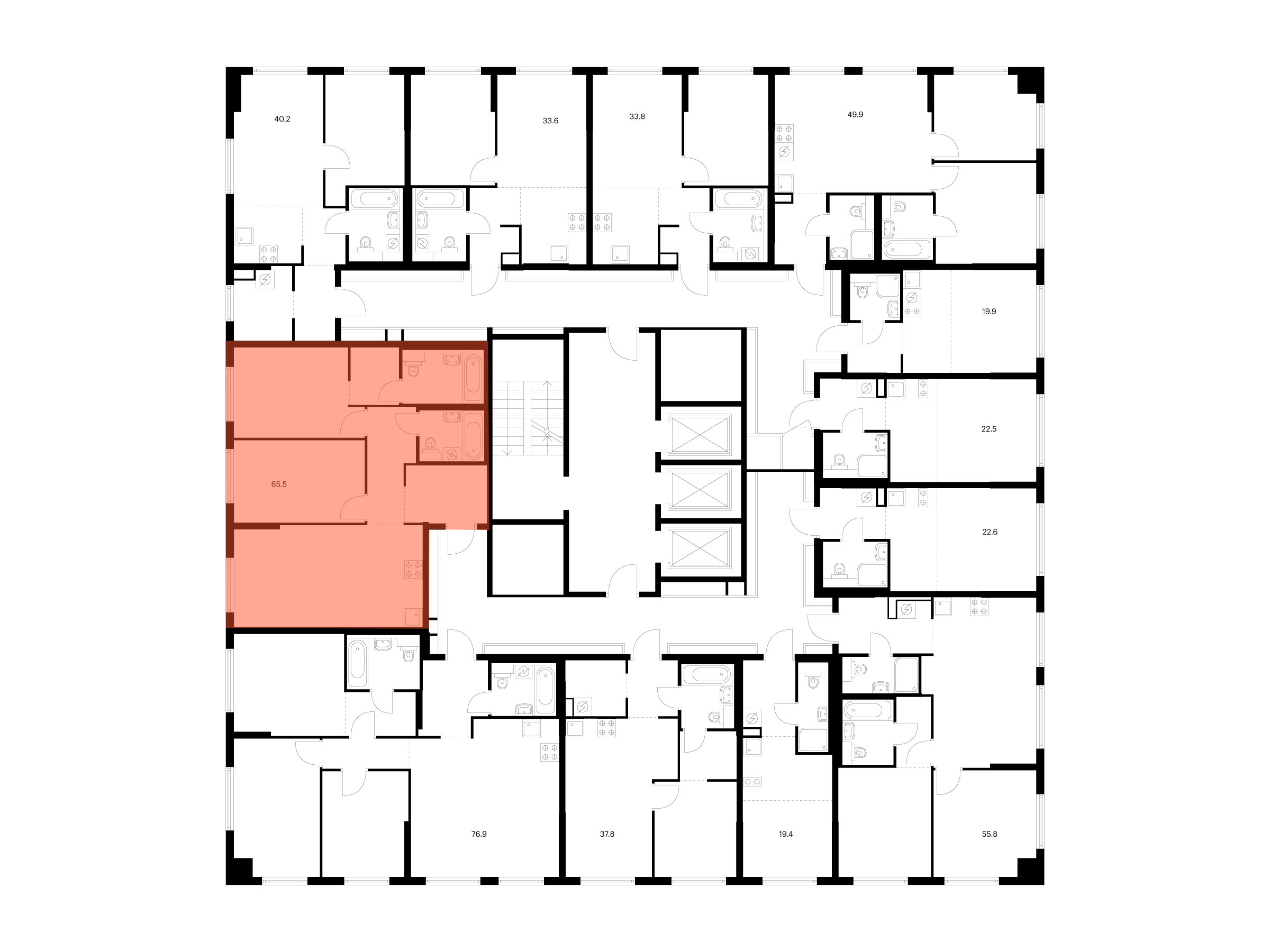 2-комнатная квартира, 65.5 кв.м, Плеханова 11 , изображение-2