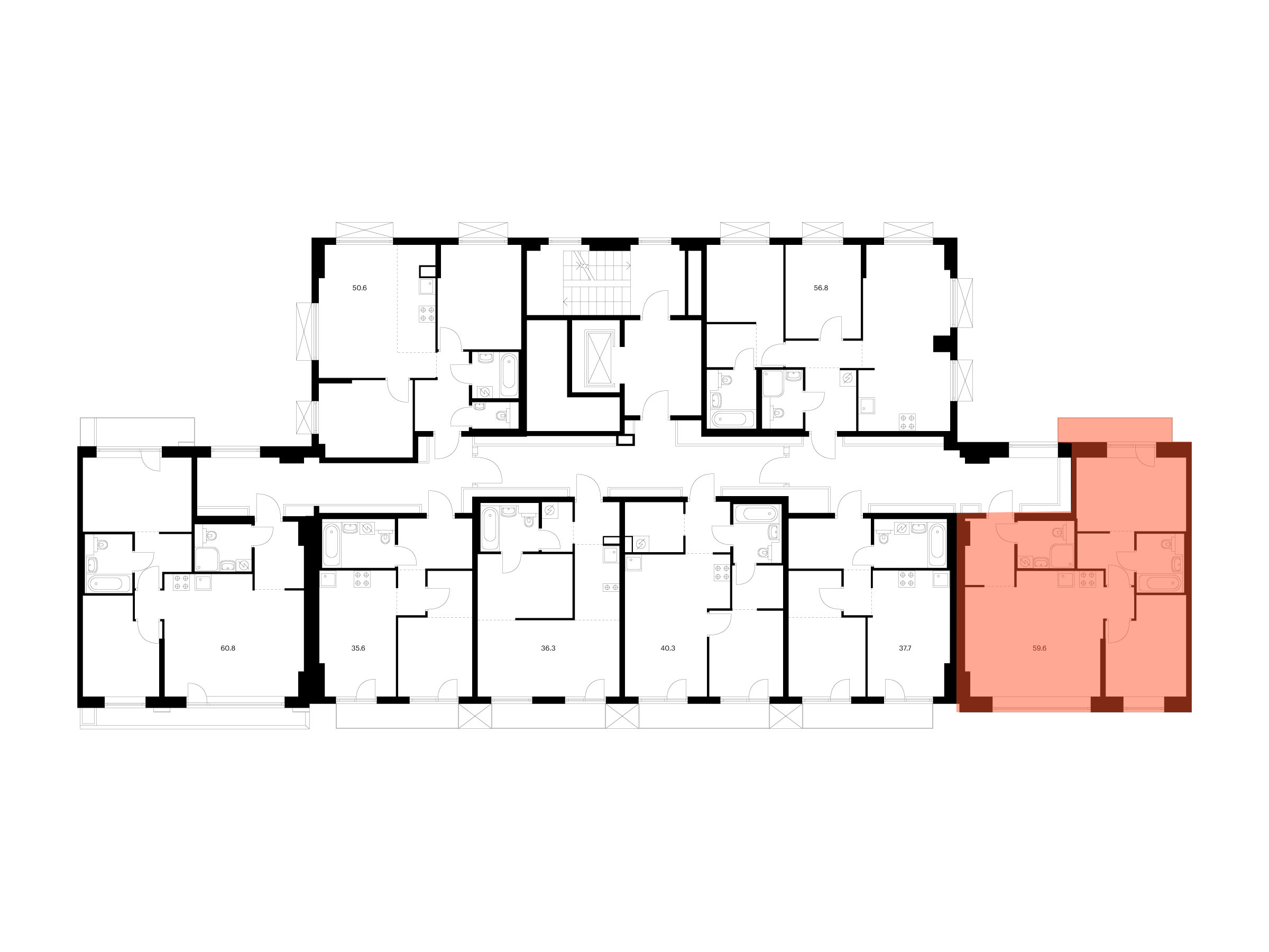 2-комнатная квартира, 59.3 кв.м, Плеханова 11 , изображение-2