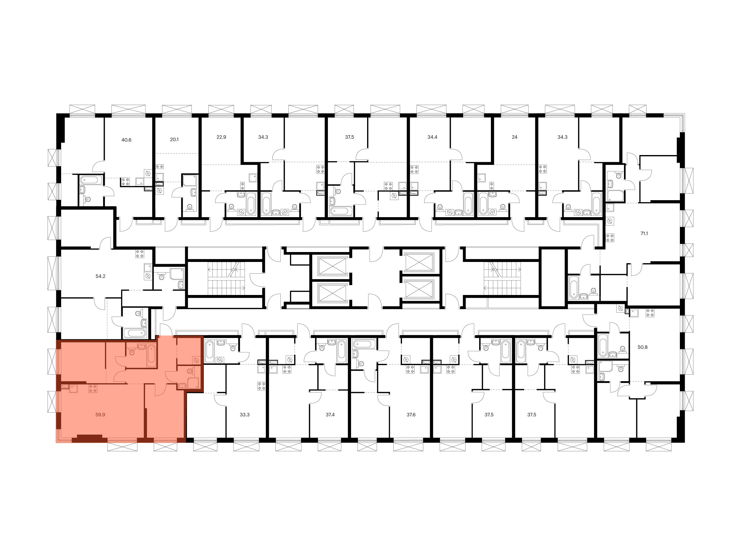2-комнатная квартира, 59.9 кв.м, 2-й Иртышский, изображение-2
