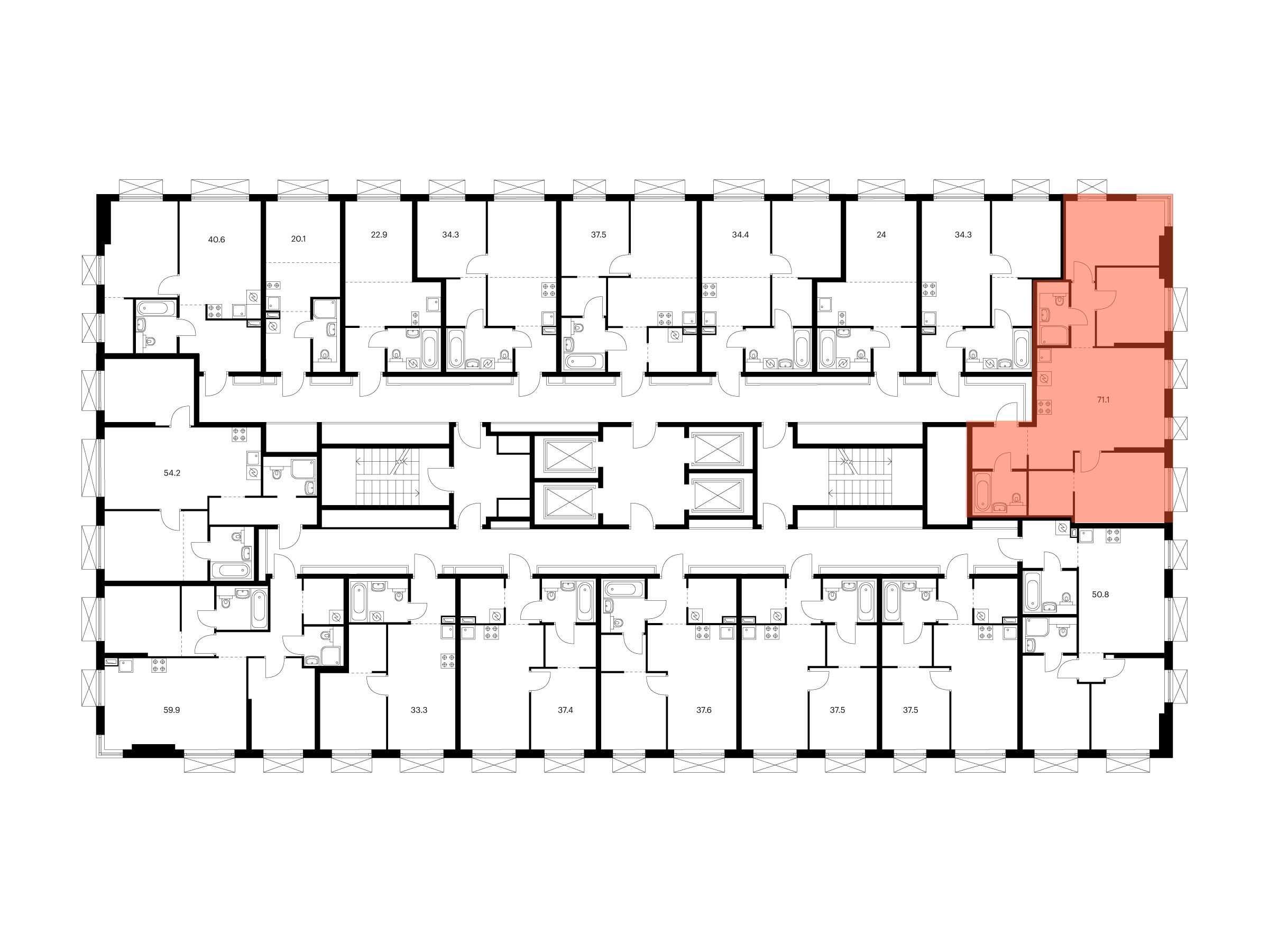 3-комнатная квартира, 71.1 кв.м, 2-й Иртышский, изображение-2