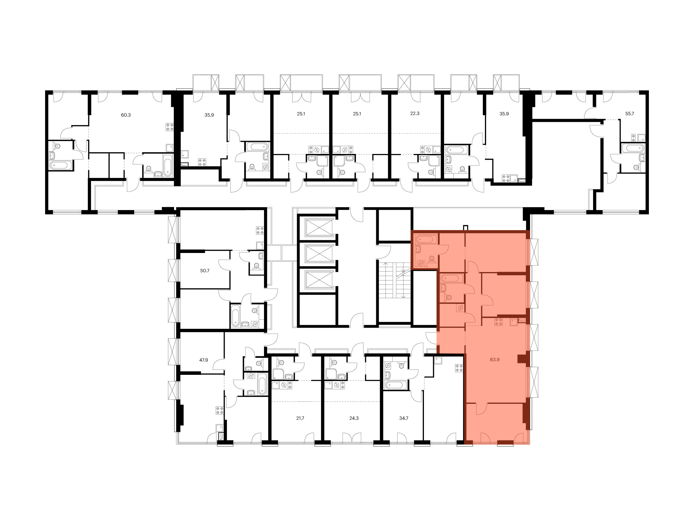 3-комнатная квартира, 83.9 кв.м, 2-й Иртышский, изображение-2