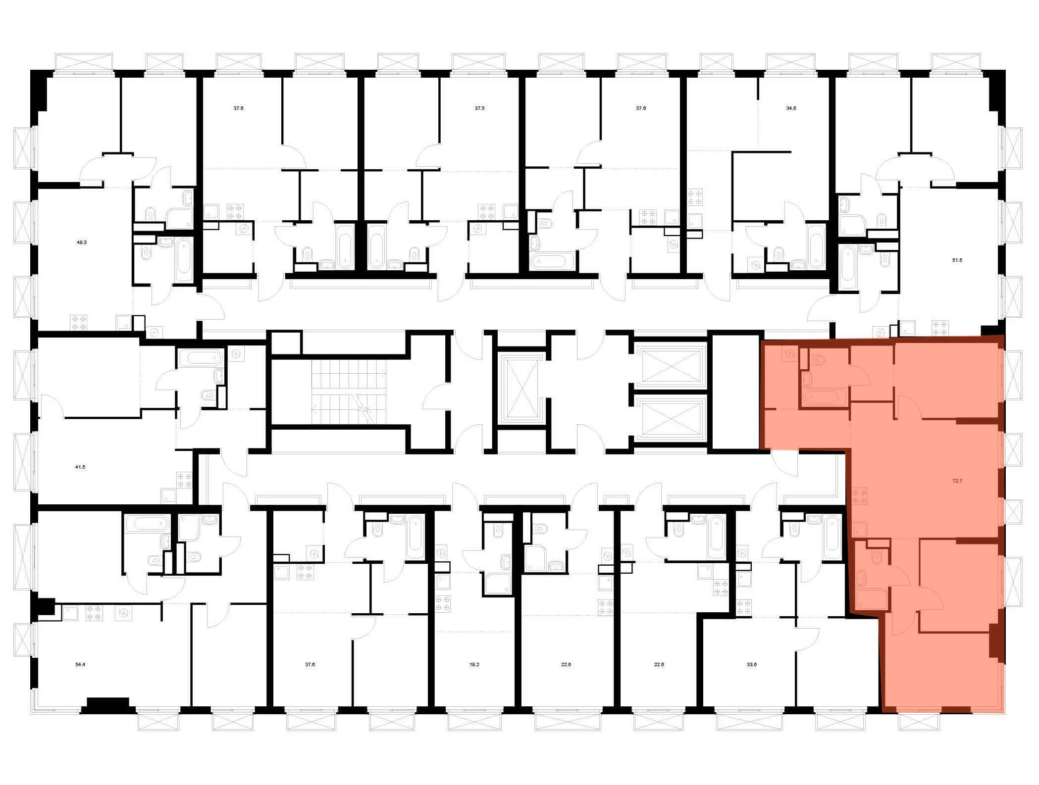 3-комнатная квартира, 72.7 кв.м, 2-й Иртышский, изображение-2