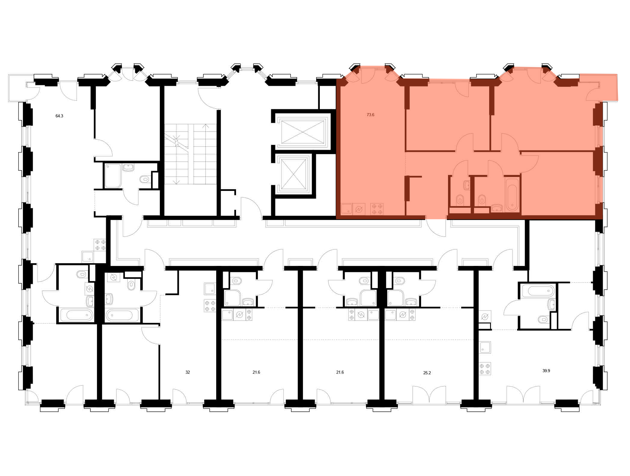 3-комнатная квартира, 73.6 кв.м, 2-й Иртышский, изображение-2