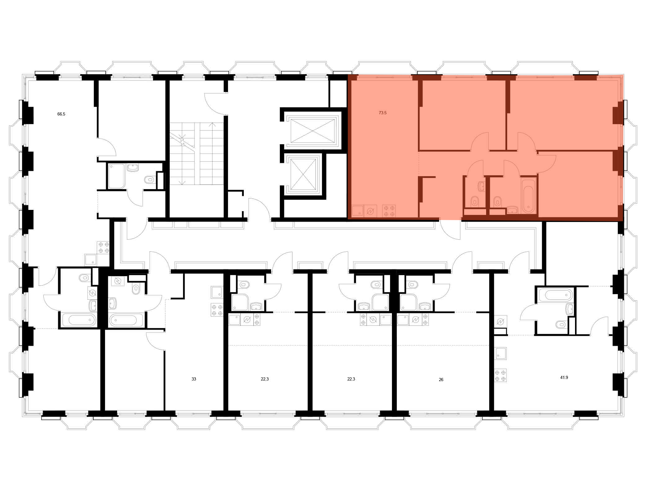 3-комнатная квартира, 73.5 кв.м, 2-й Иртышский, изображение-2