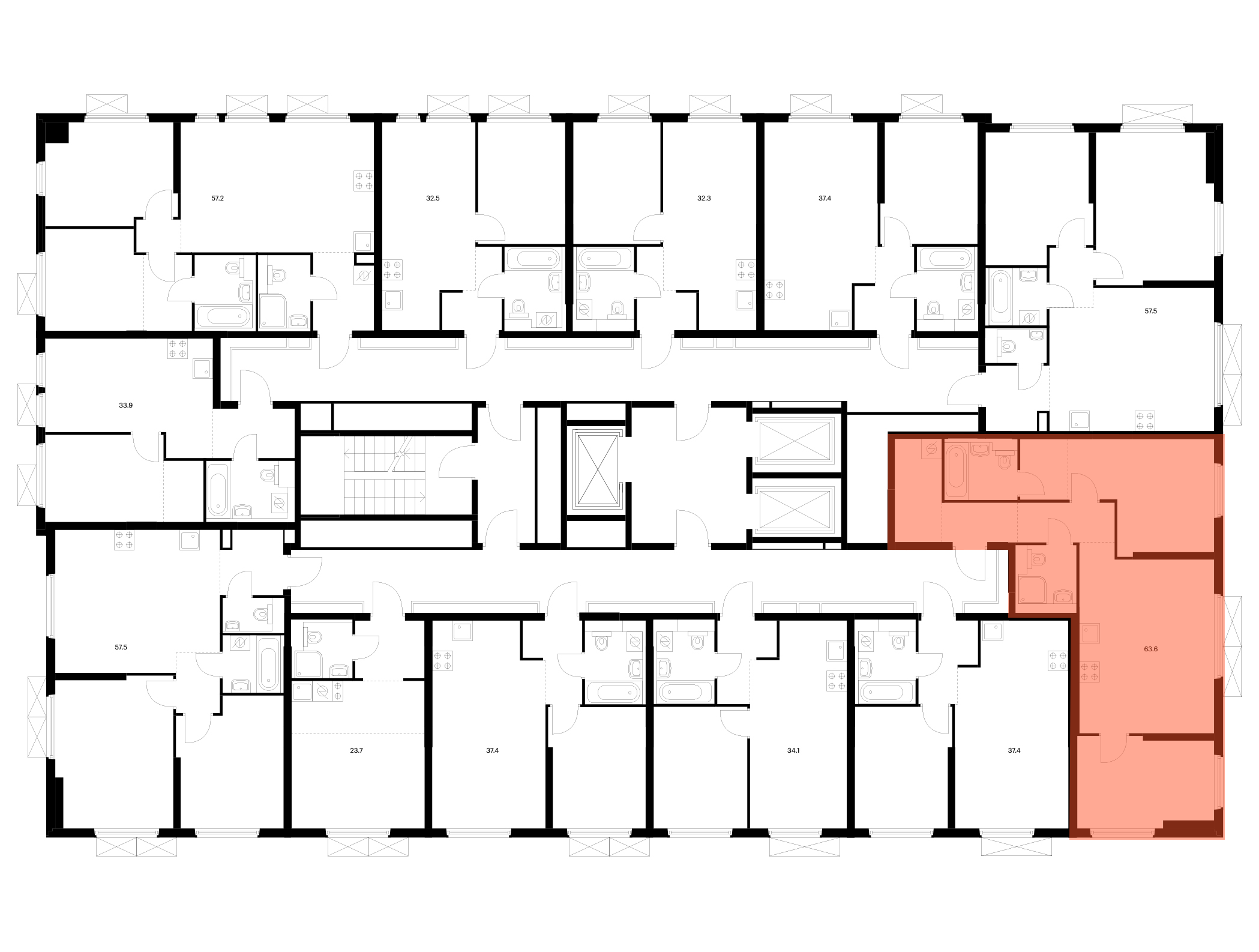 2-комнатная квартира, 63.6 кв.м, Ярославский квартал, изображение-2