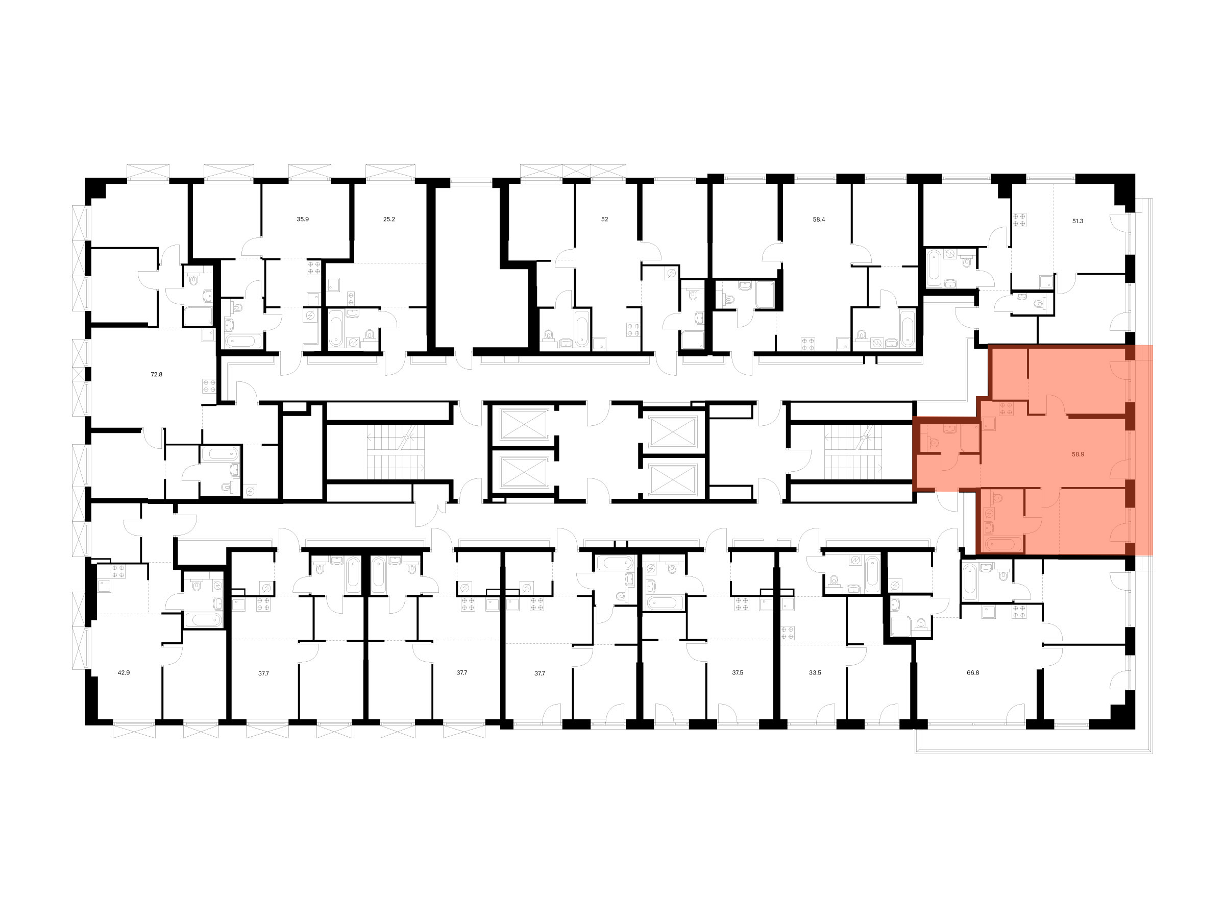 2-комнатная квартира, 58.9 кв.м, Плеханова 11 , изображение-2