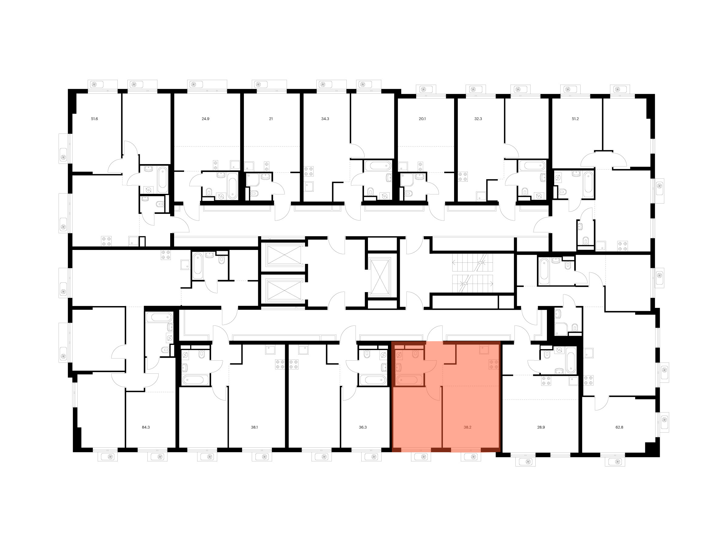 1-комнатная квартира, 38.2 кв.м, Ярославский квартал, изображение-2
