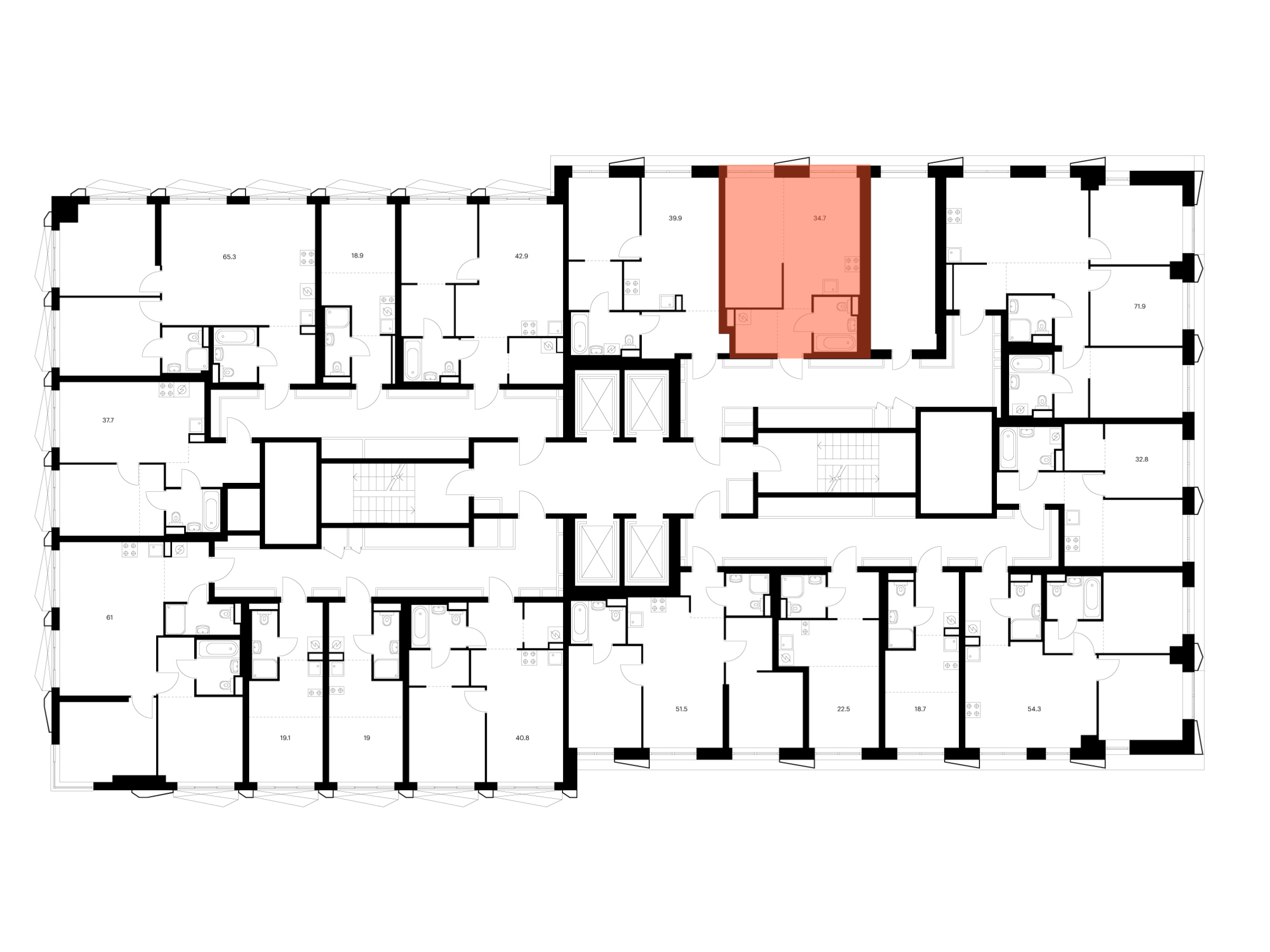1-комнатная квартира, 34.7 кв.м, Нарвин, изображение-2