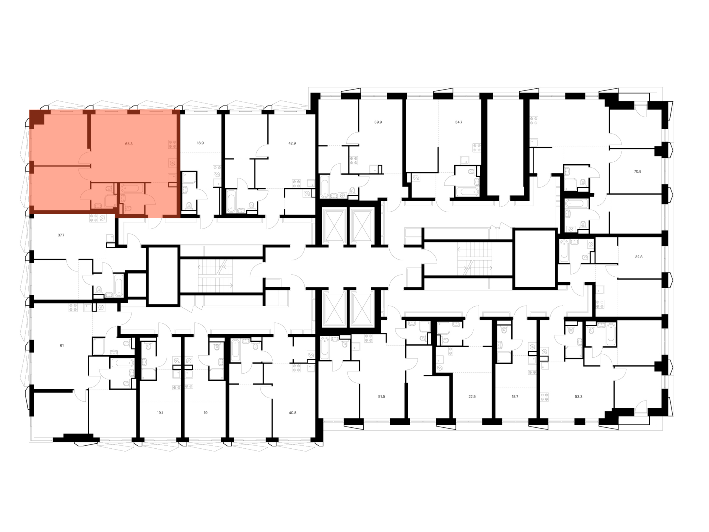 2-комнатная квартира, 65.3 кв.м, Нарвин, изображение-2