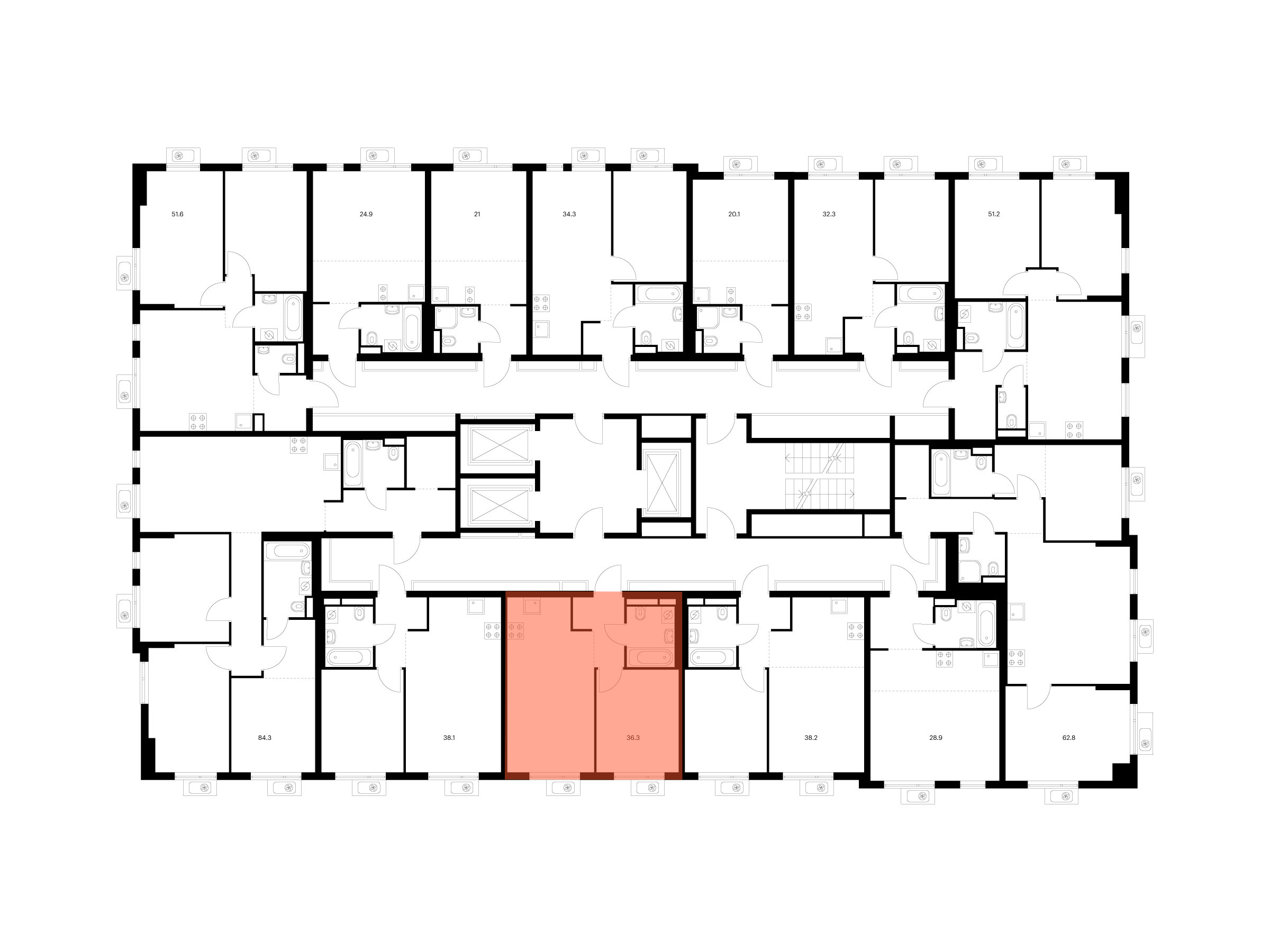 1-комнатная квартира, 36.3 кв.м, Ярославский квартал, изображение-2
