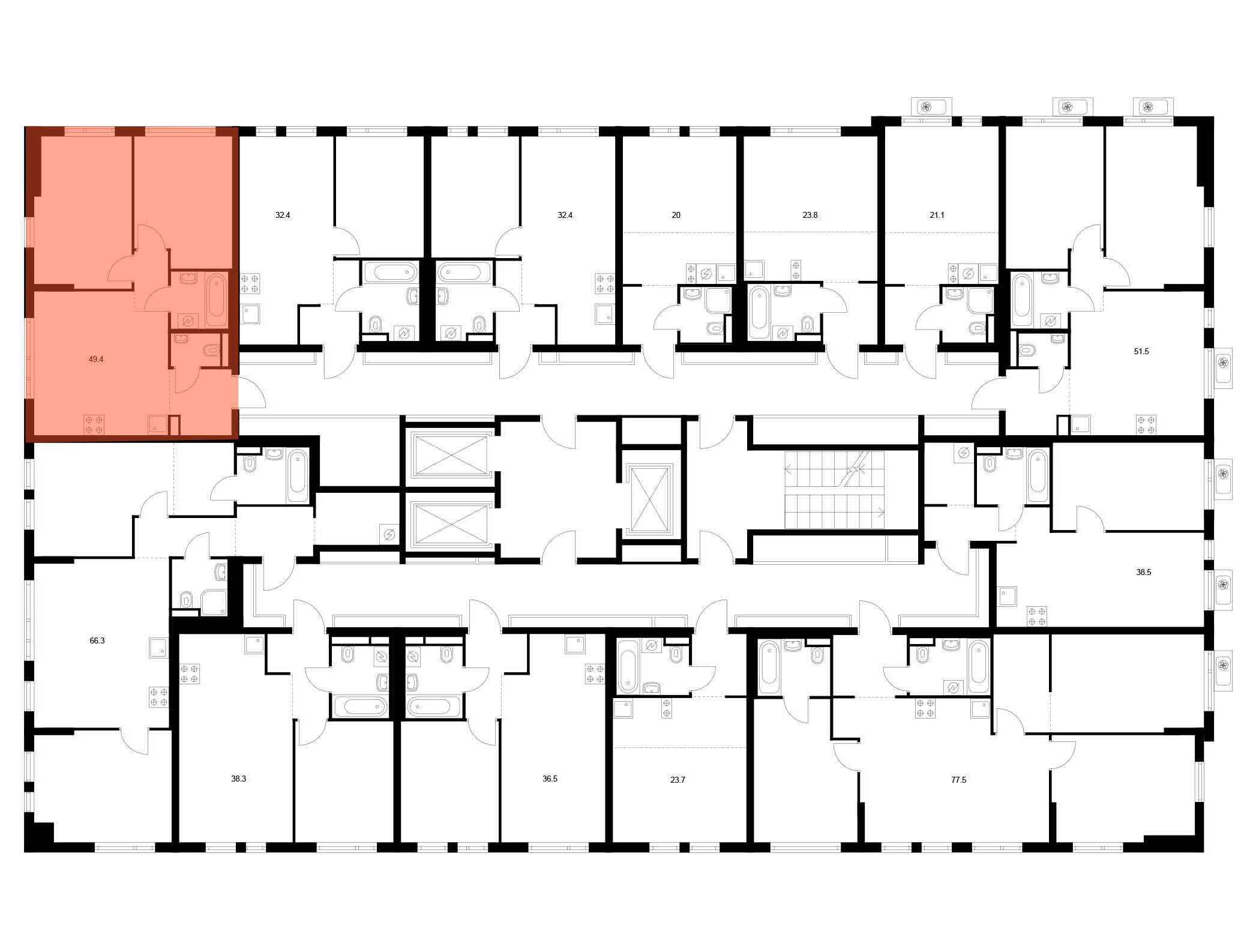 2-комнатная квартира, 49.4 кв.м, Ярославский квартал, изображение-2