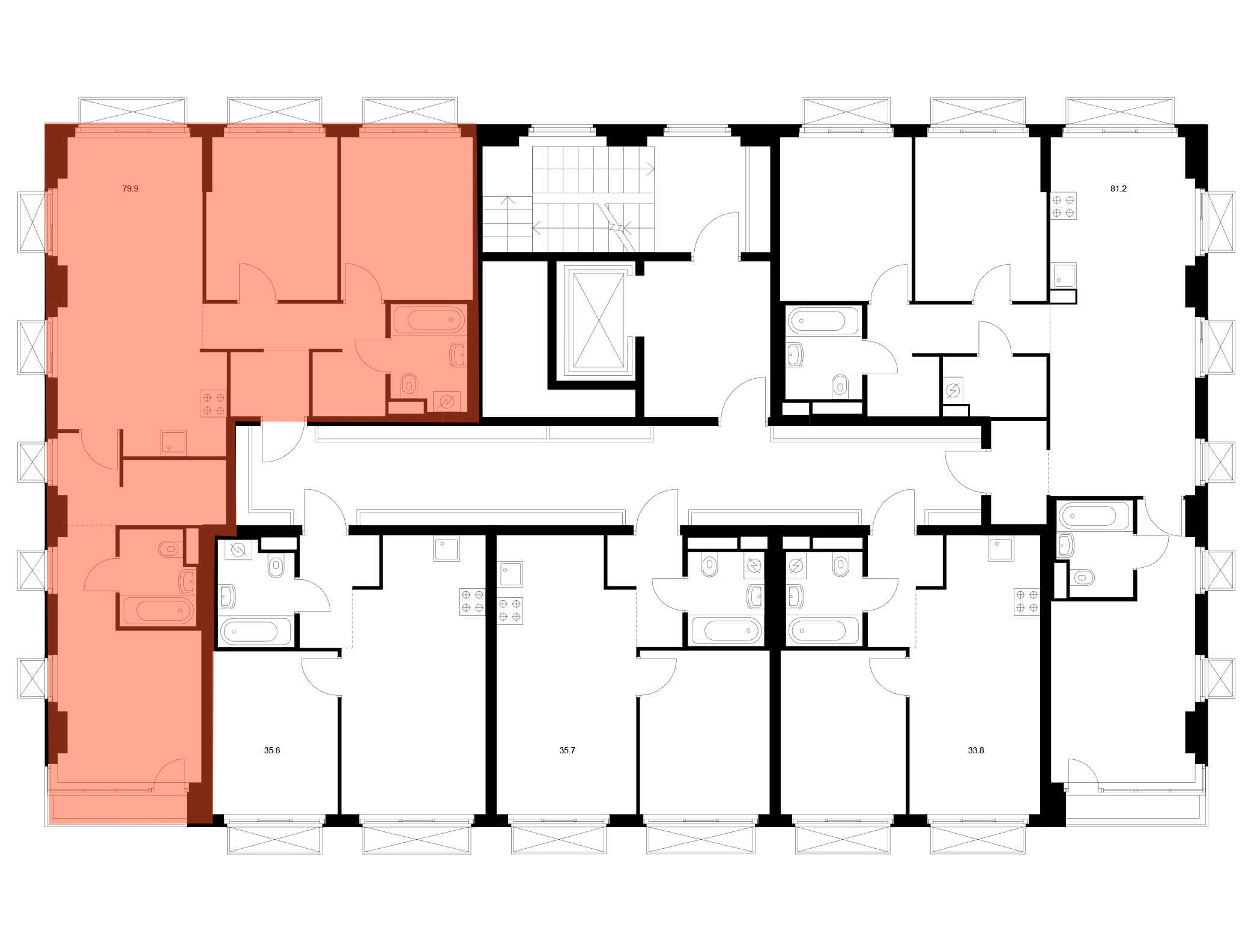 3-комнатная квартира, 79.9 кв.м, 2-й Иртышский, изображение-2