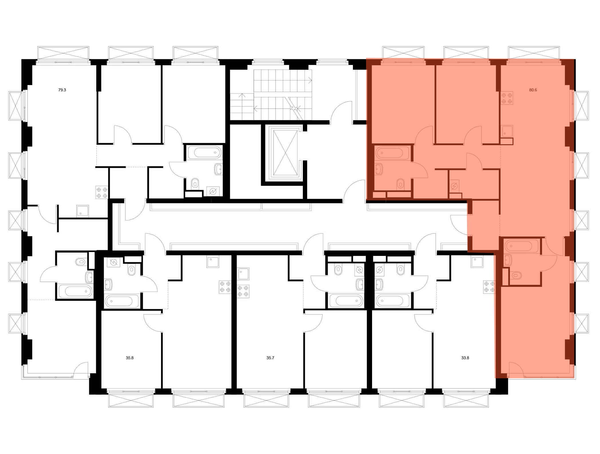3-комнатная квартира, 80.6 кв.м, 2-й Иртышский, изображение-2