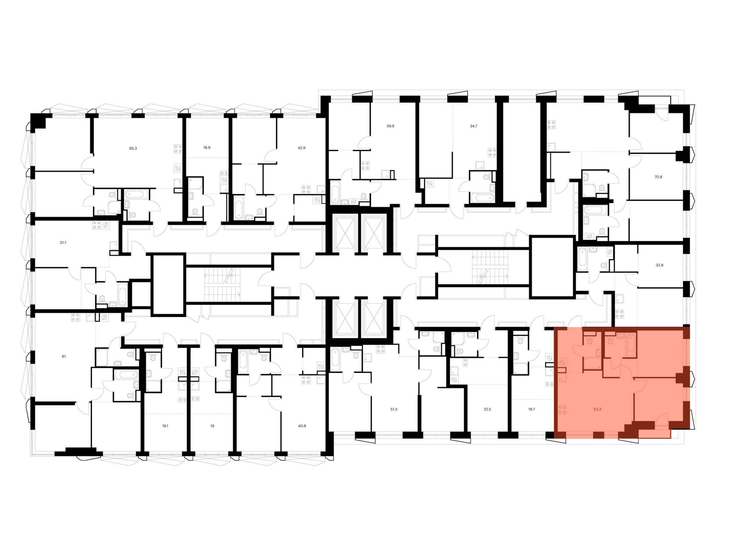 2-комнатная квартира, 53.3 кв.м, Нарвин, изображение-2