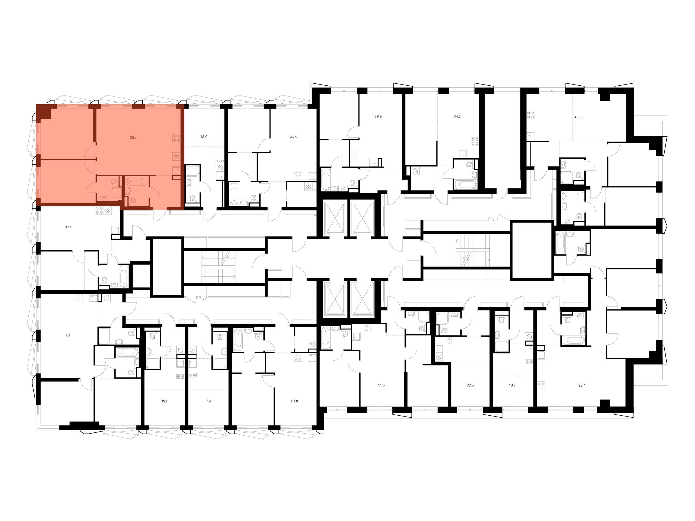 2-комнатная квартира, 65.4 кв.м, Нарвин, изображение-2