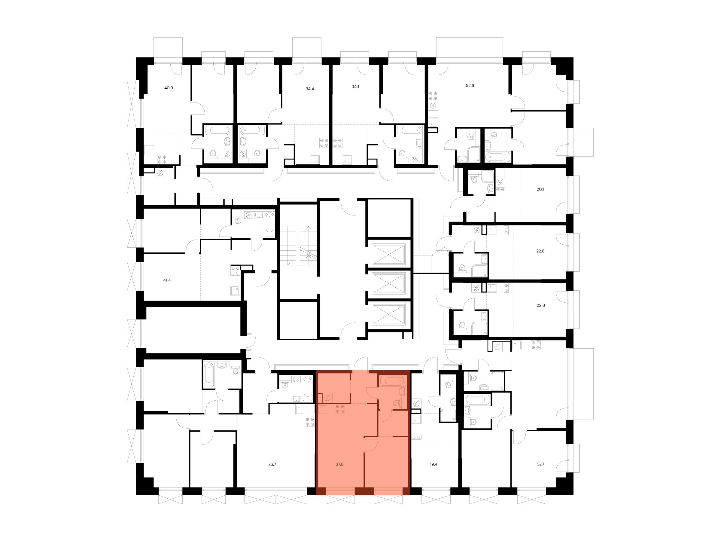 1-комнатная квартира, 37.8 кв.м, Плеханова 11 , изображение-2
