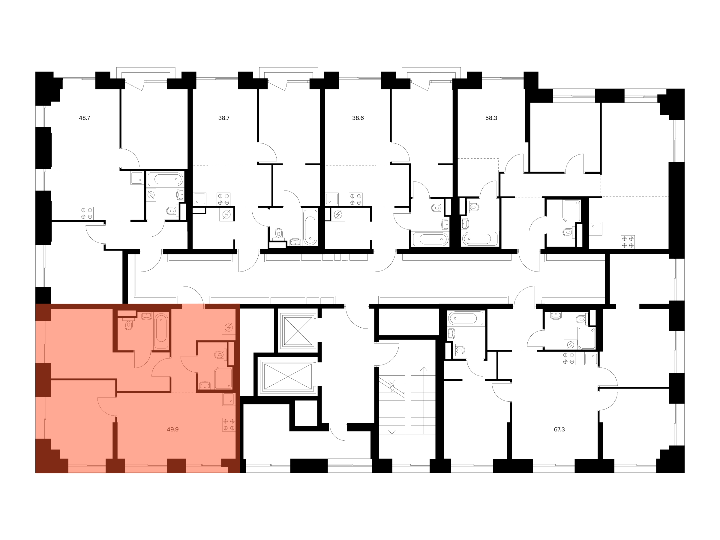 2-комнатная квартира, 49.9 кв.м, Нарвин, изображение-2