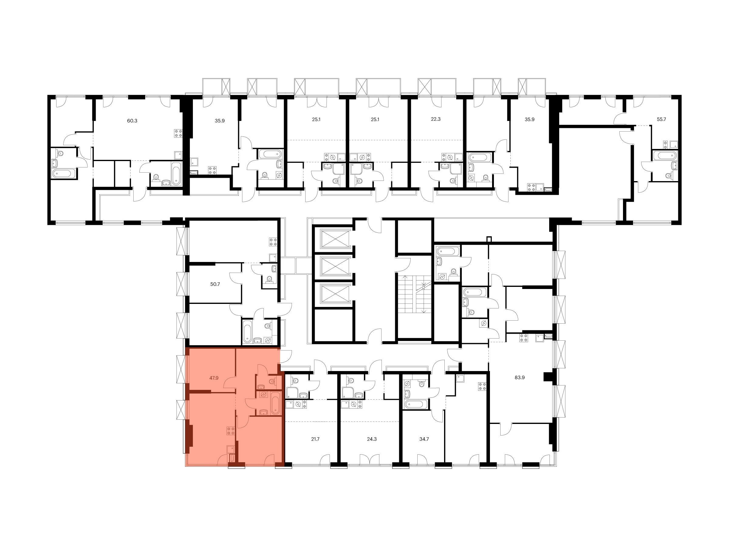 2-комнатная квартира, 47.9 кв.м, 2-й Иртышский, изображение-2