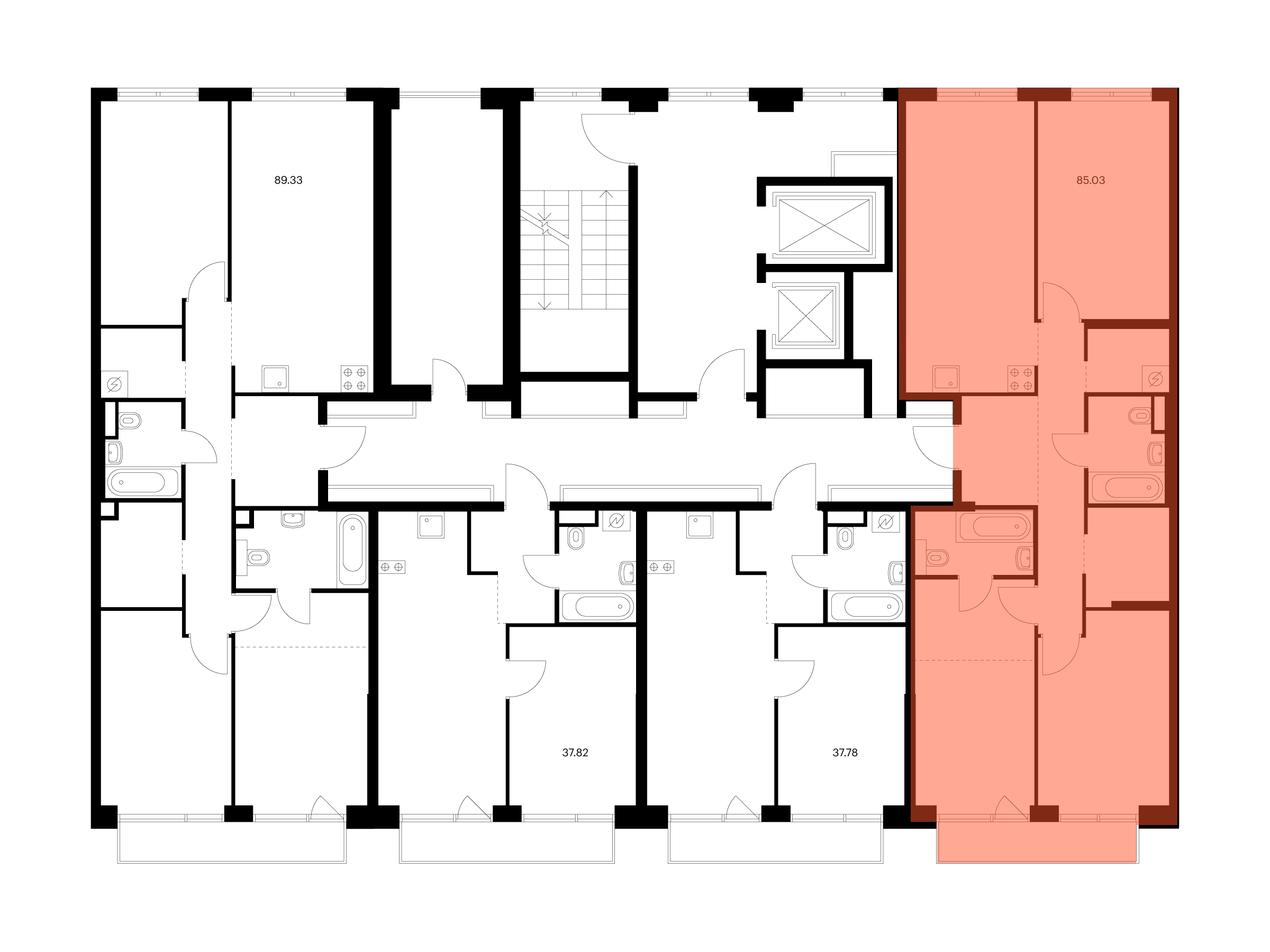 3-комнатная квартира, 85.03 кв.м, Квартал Мит, изображение-2