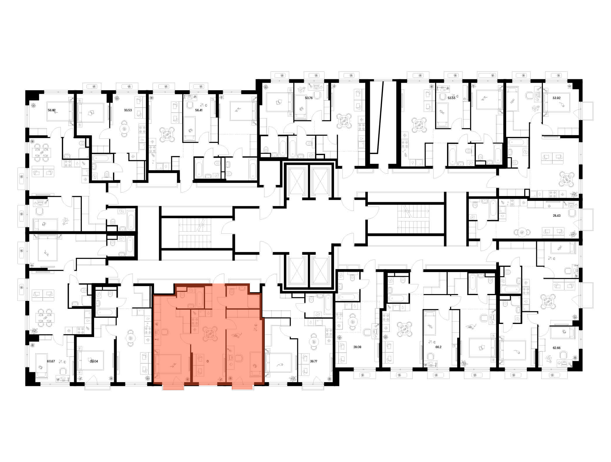 2-комнатная квартира, 62.95 кв.м, Квартал Мит, изображение-2