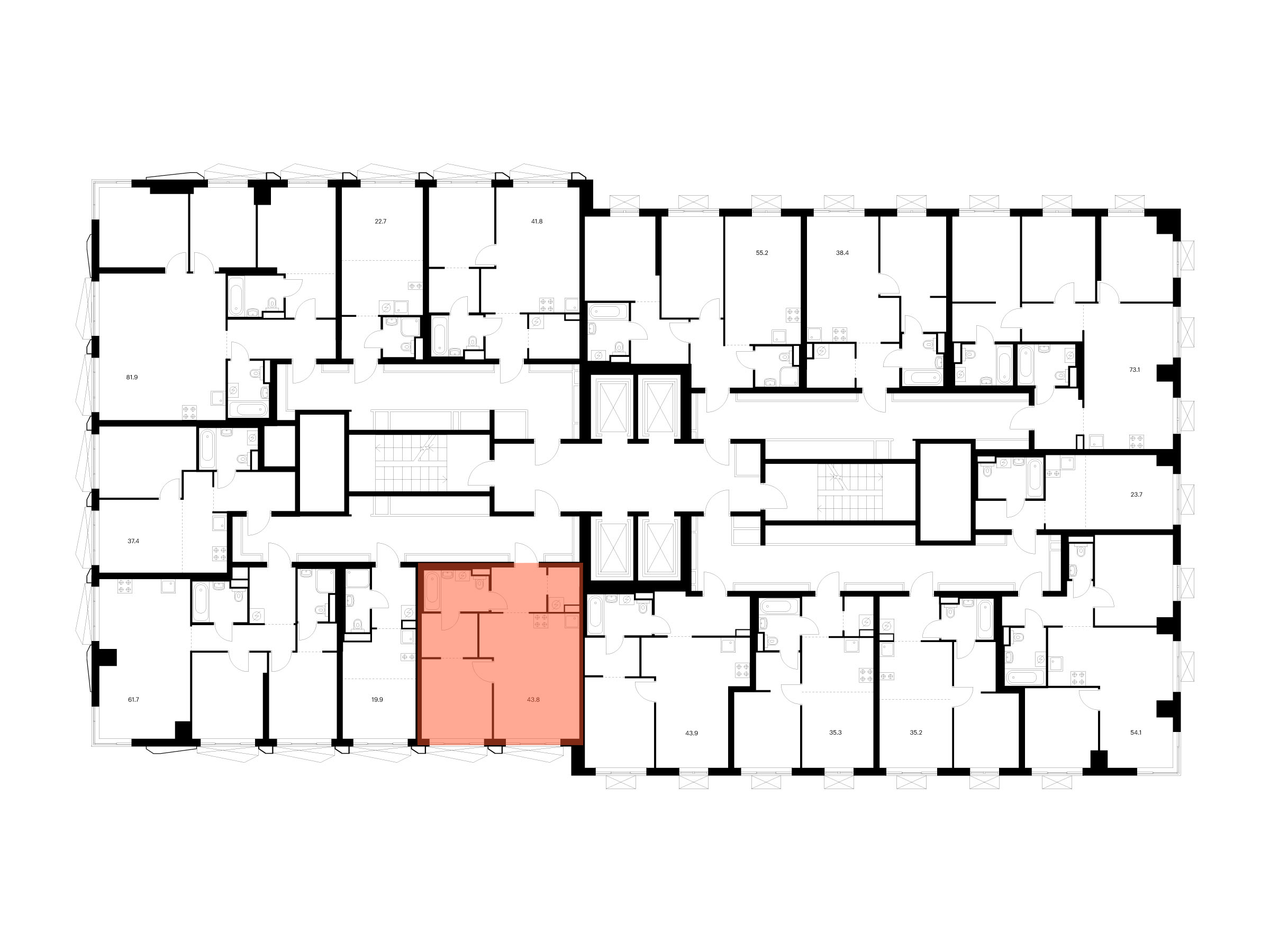 1-комнатная квартира, 43.8 кв.м, Нарвин, изображение-2
