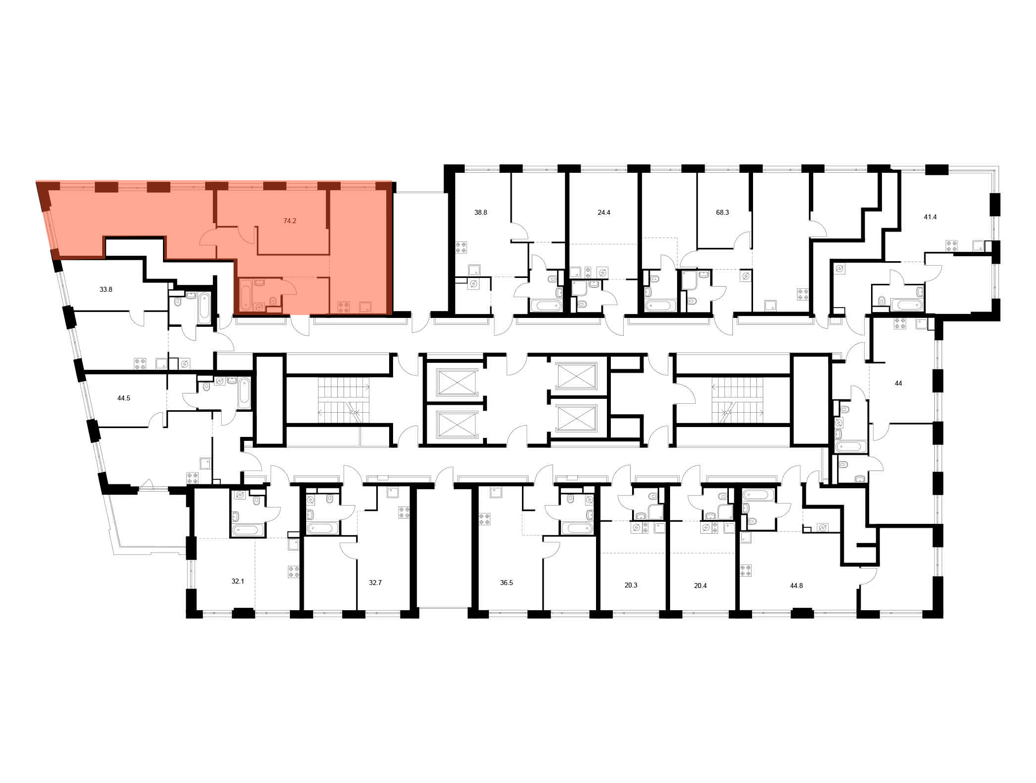 2-комнатная квартира, 74.2 кв.м, 2-й Иртышский, изображение-2
