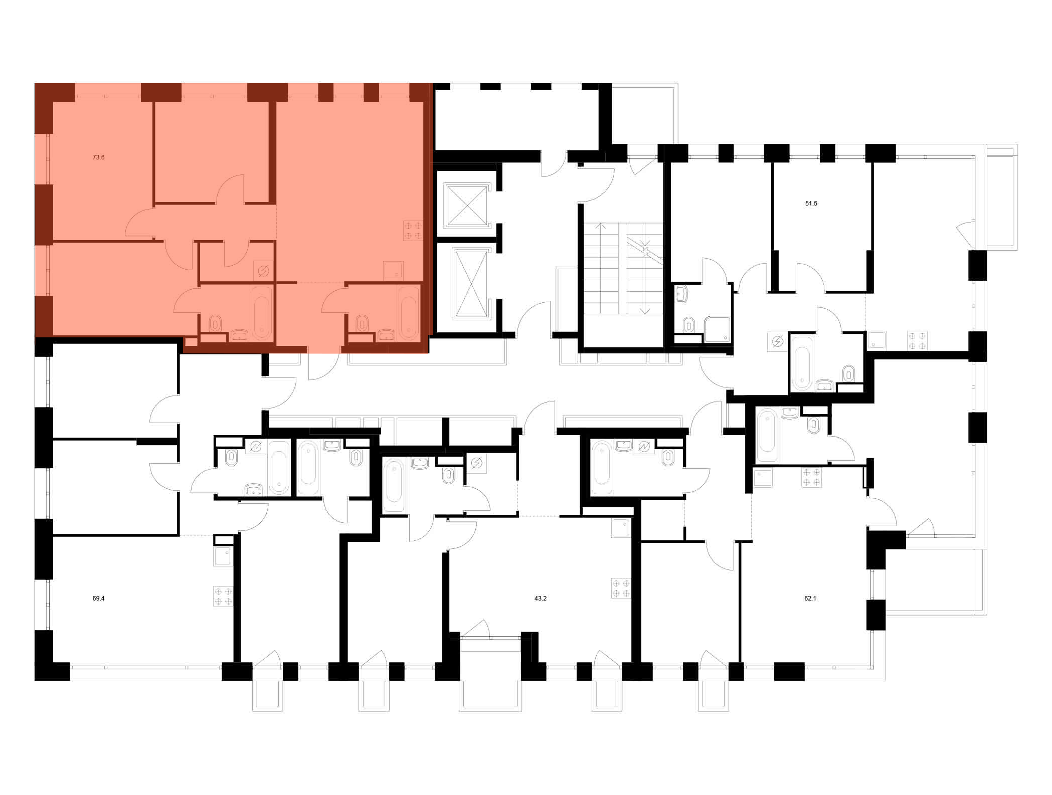 3-комнатная квартира, 72 кв.м, Строгино 360, изображение-2