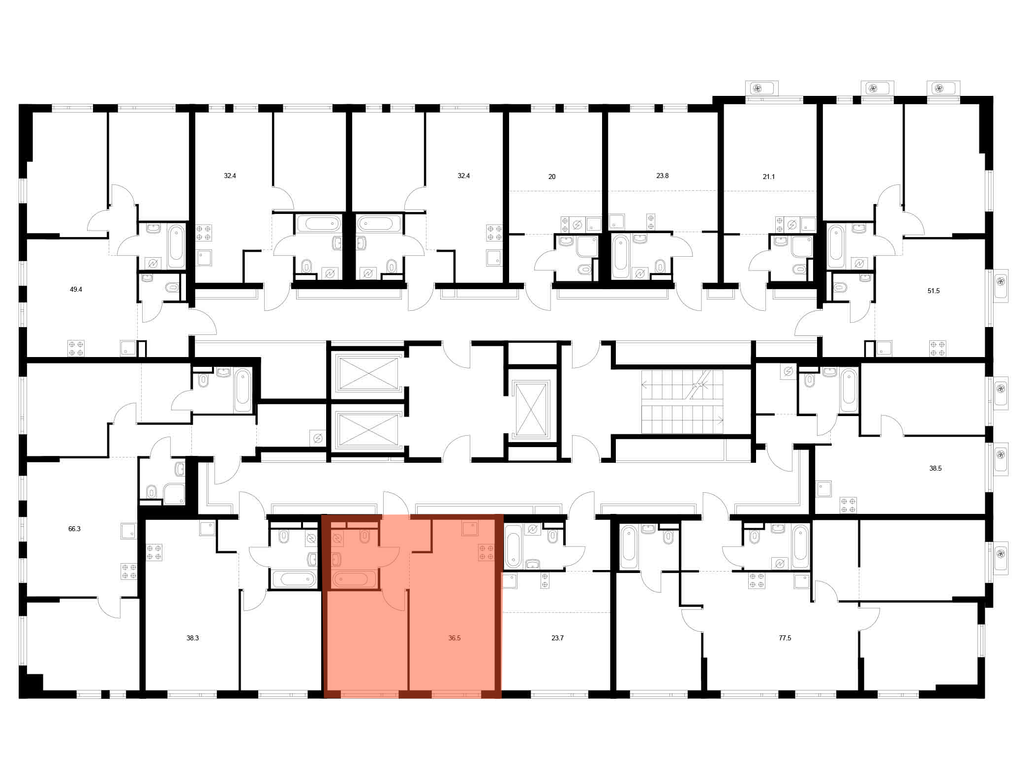1-комнатная квартира, 36.5 кв.м, Ярославский квартал, изображение-2