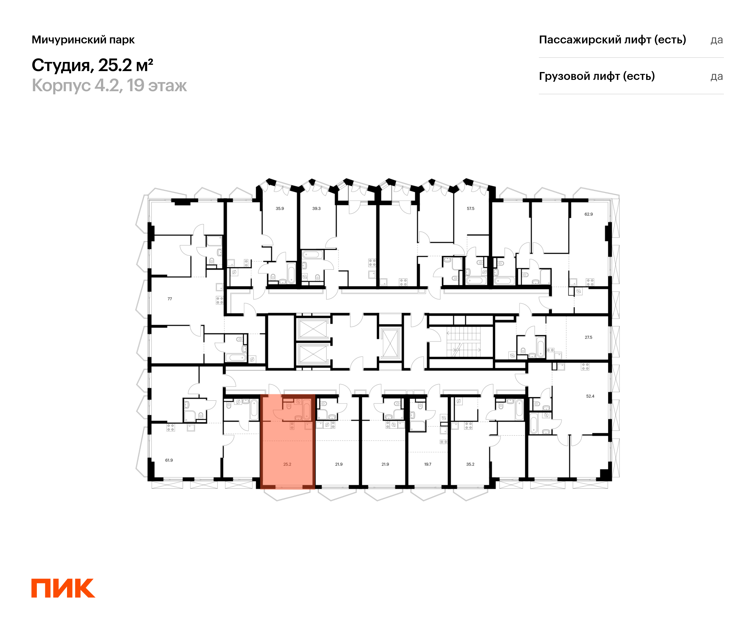 25.2 кв.м, Мичуринский парк, изображение-2