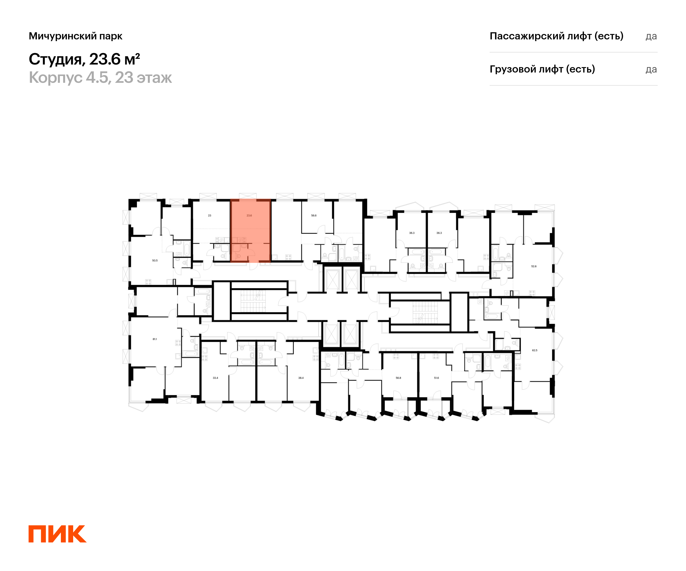 23.6 кв.м, Мичуринский парк, изображение-2