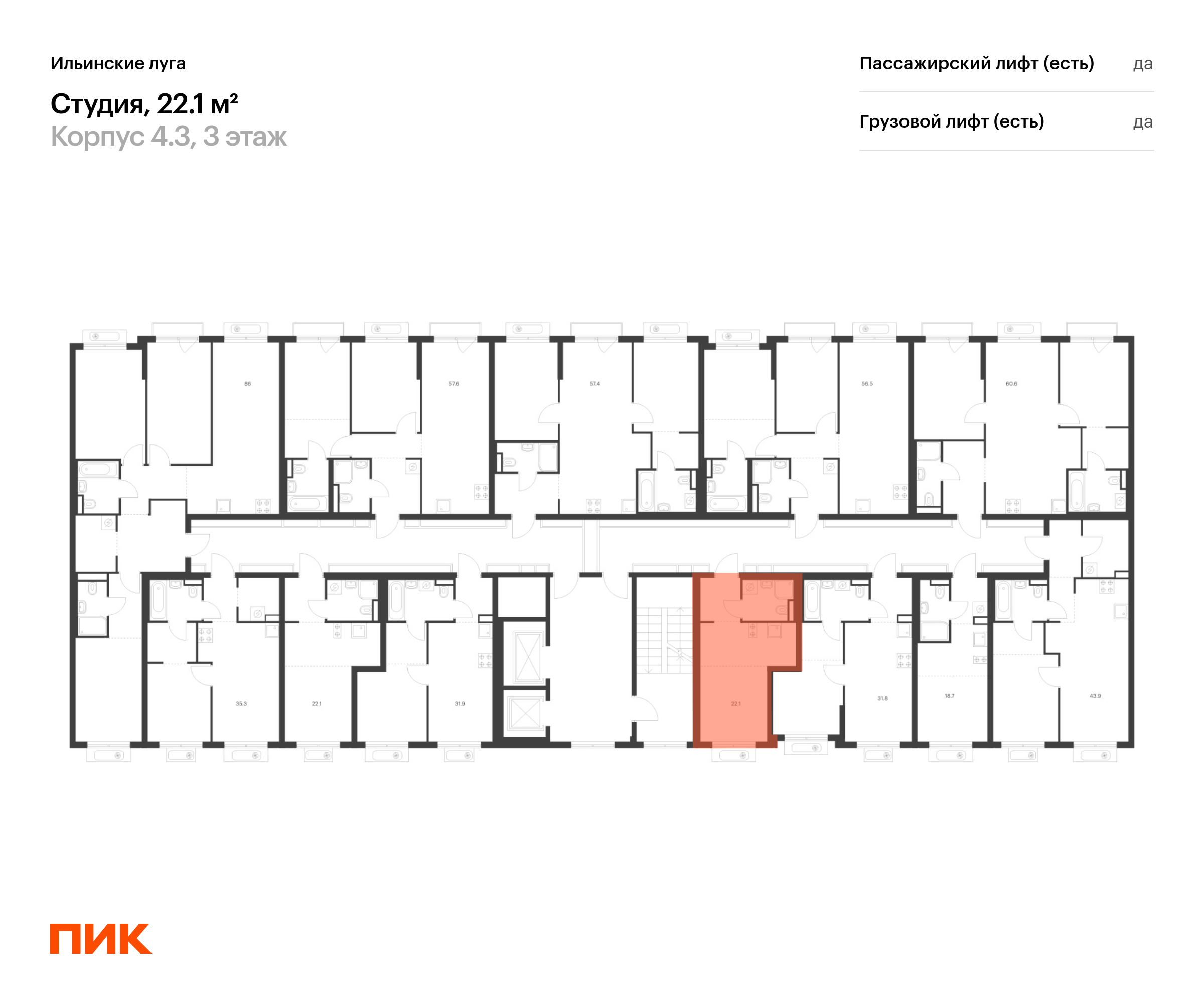 22.1 кв.м, Ильинские луга, изображение-2