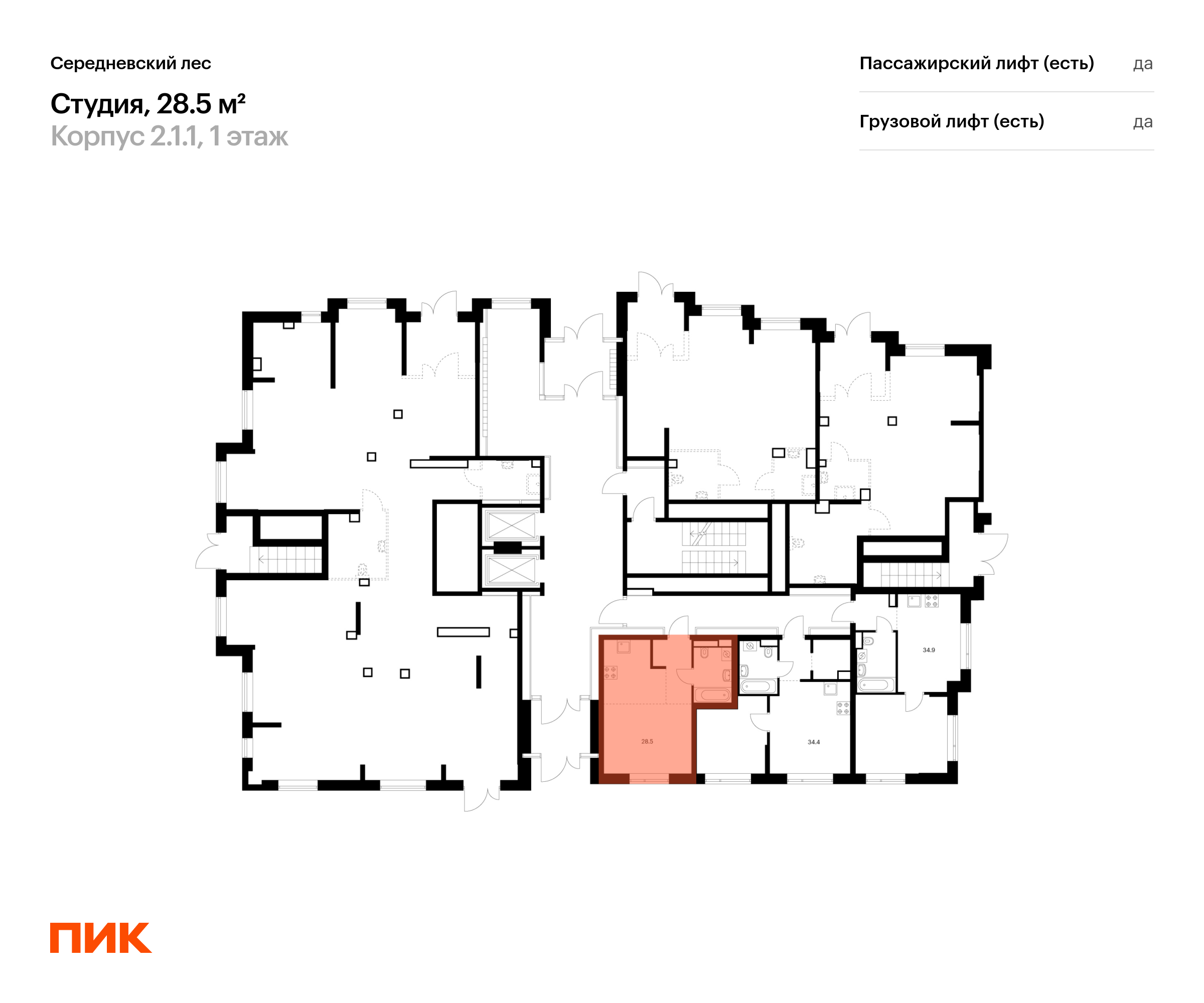 28.5 кв.м, Середневский лес, изображение-2