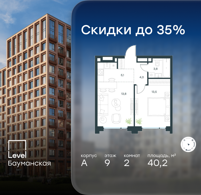 Планировка 2-комн.