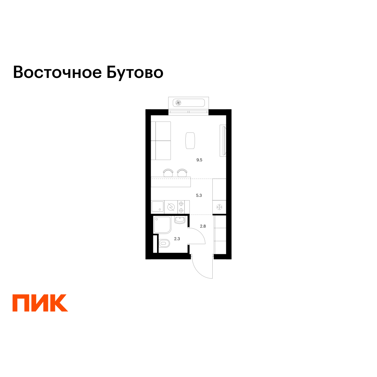 19.9 кв.м, Восточное Бутово 19.9 кв.м, Восточное Бутово