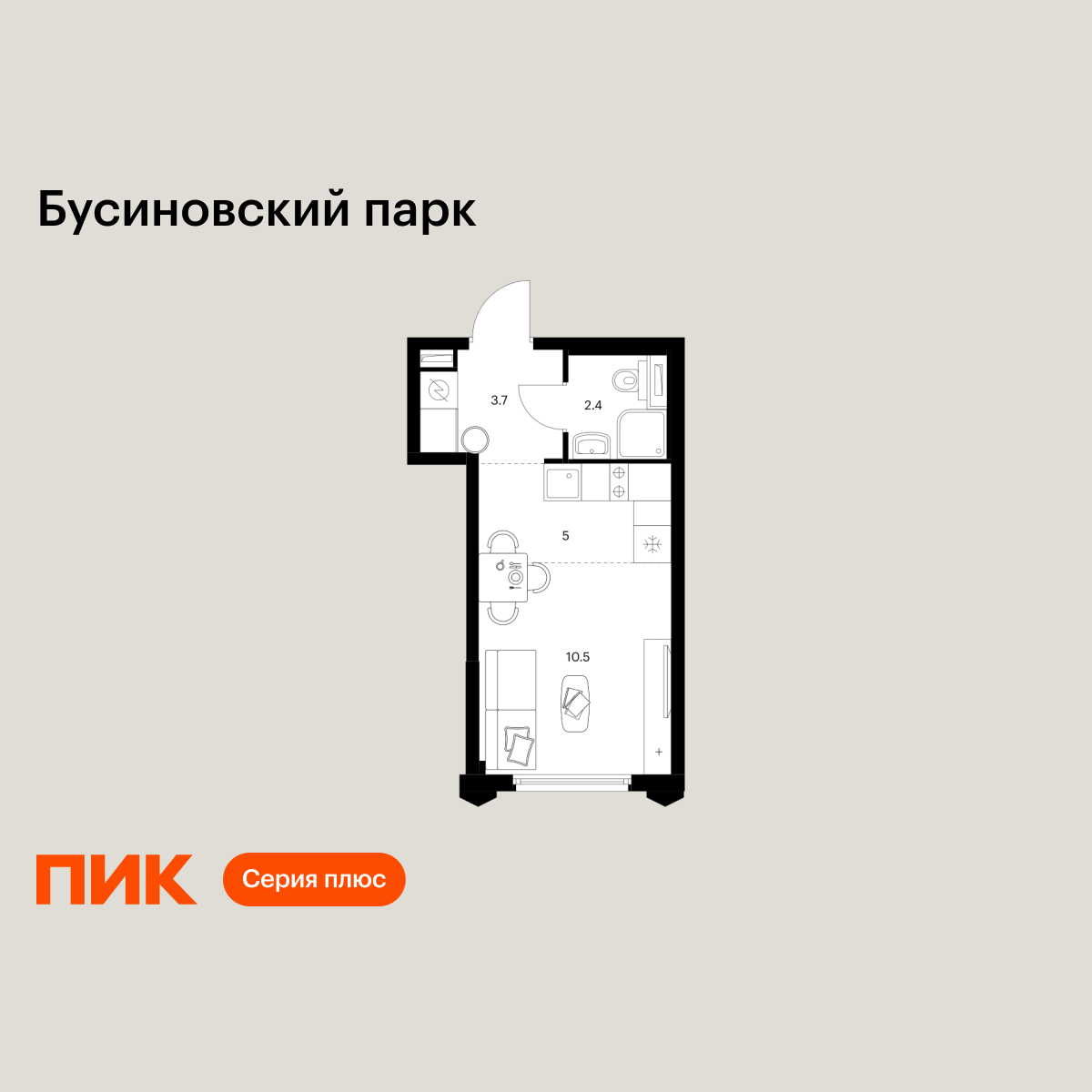 21.6 кв.м, Бусиновский парк 21.6 кв.м, Бусиновский парк