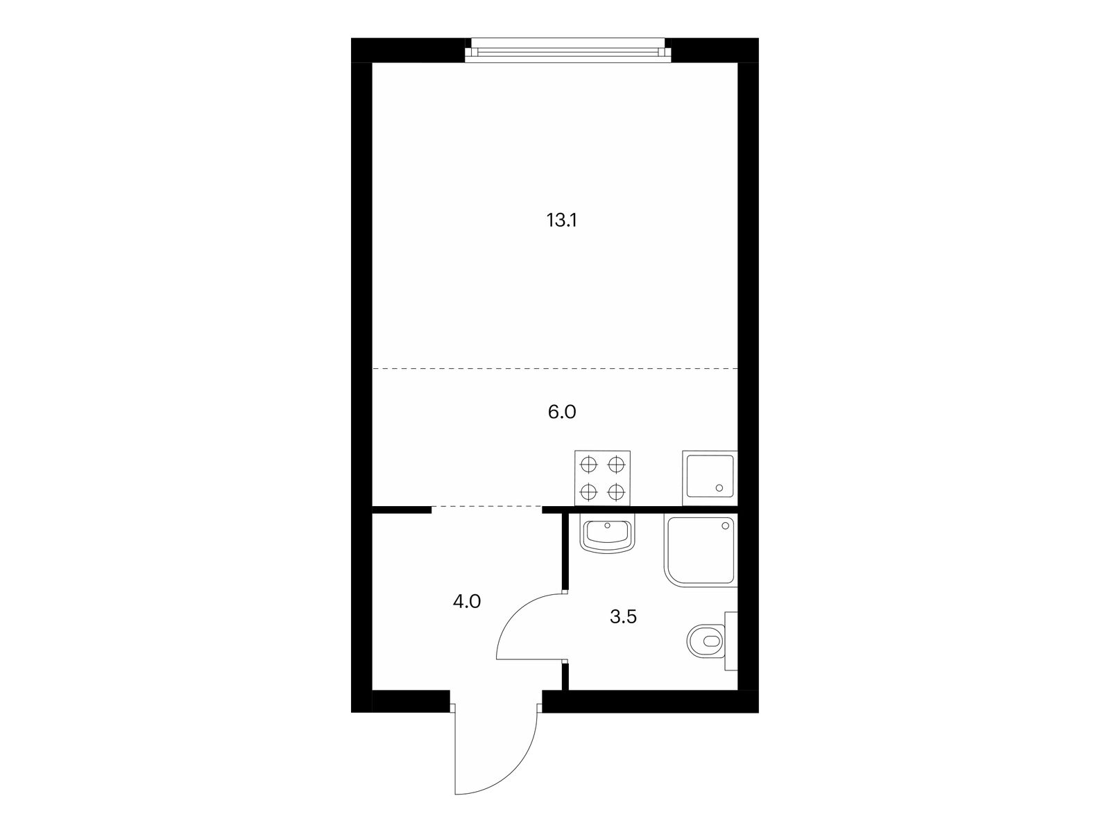 26.6 кв.м, Барклая 6