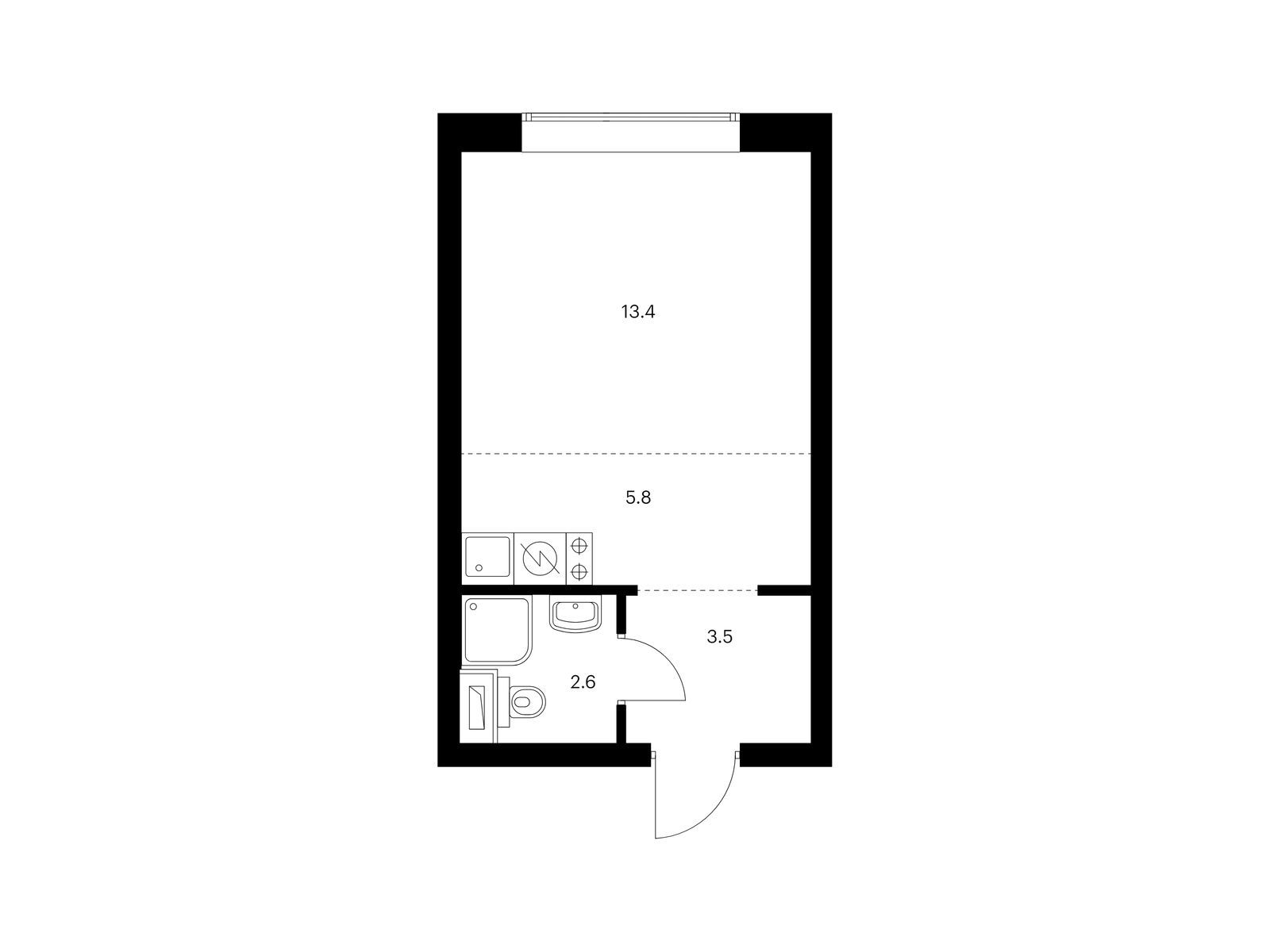 25.3 кв.м, Полар