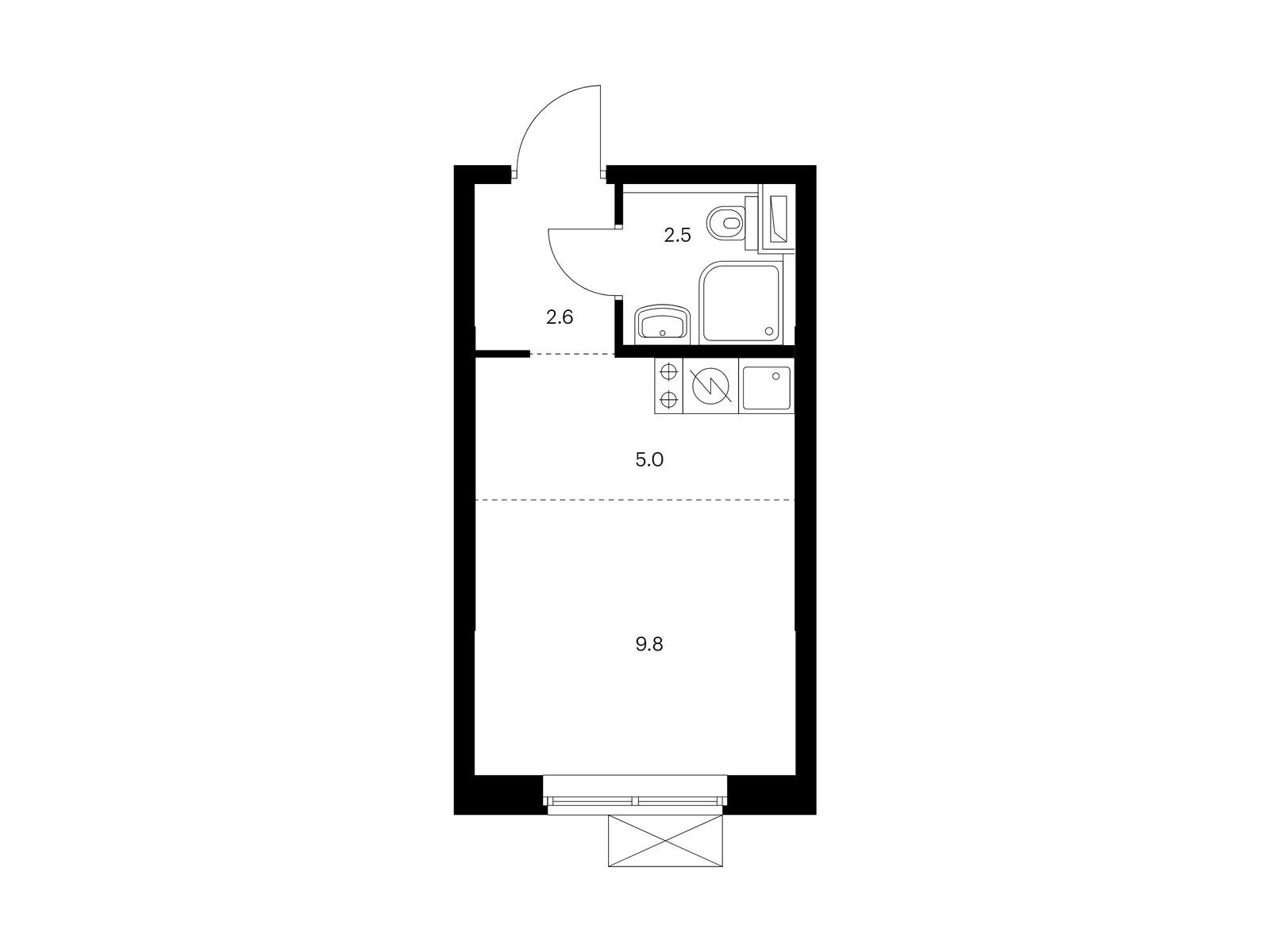 19.9 кв.м, Одинцово-1