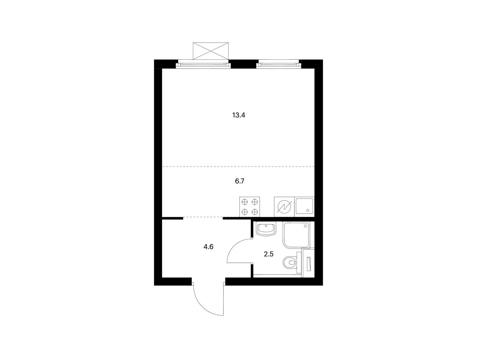 27.2 кв.м, Сигнальный 16