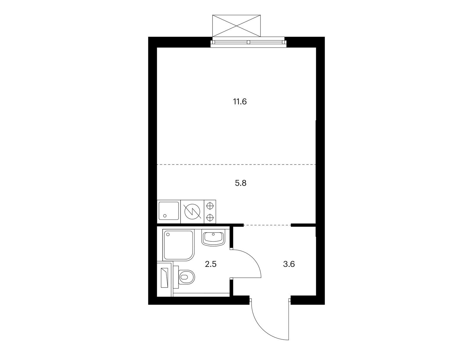 23.5 кв.м, Одинцово-1