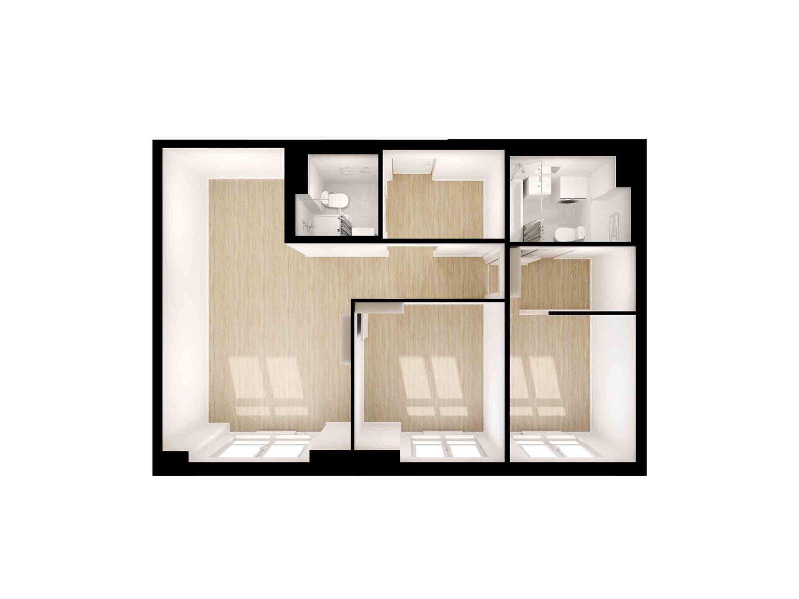 2-комнатная квартира, 53.1 кв.м, Алтуфьевское 53