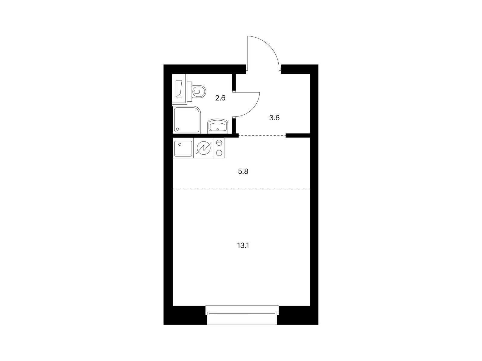25.1 кв.м, Полар