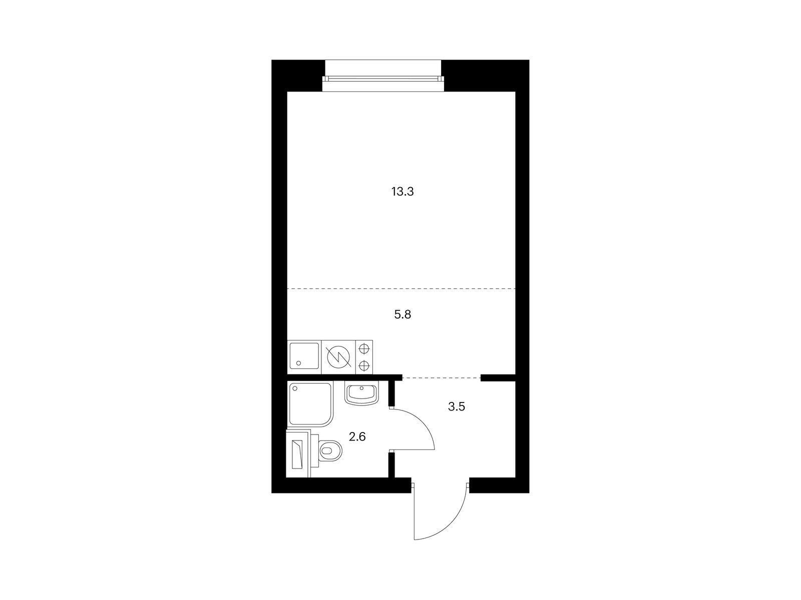 25.2 кв.м, Полар