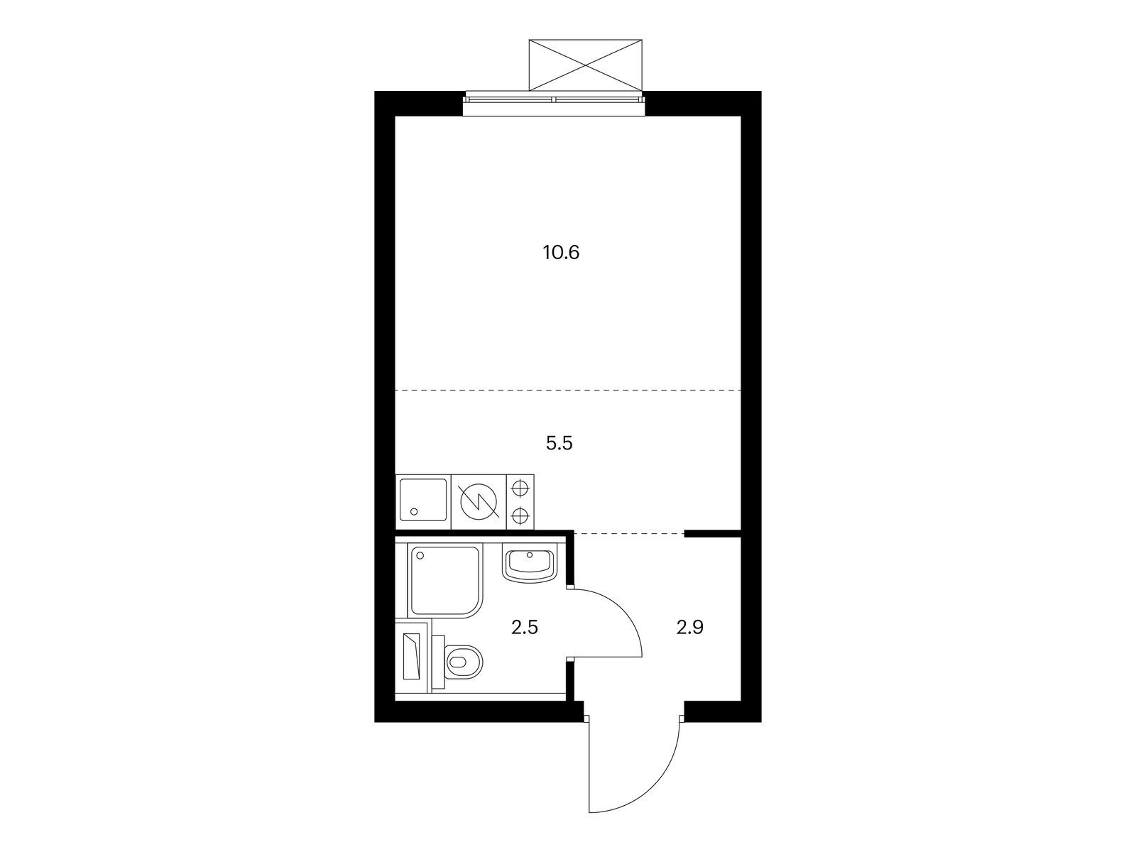 21.5 кв.м, Большая Очаковская 2