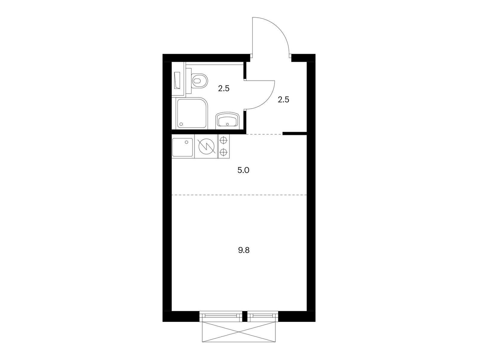 19.8 кв.м, Кольская 8