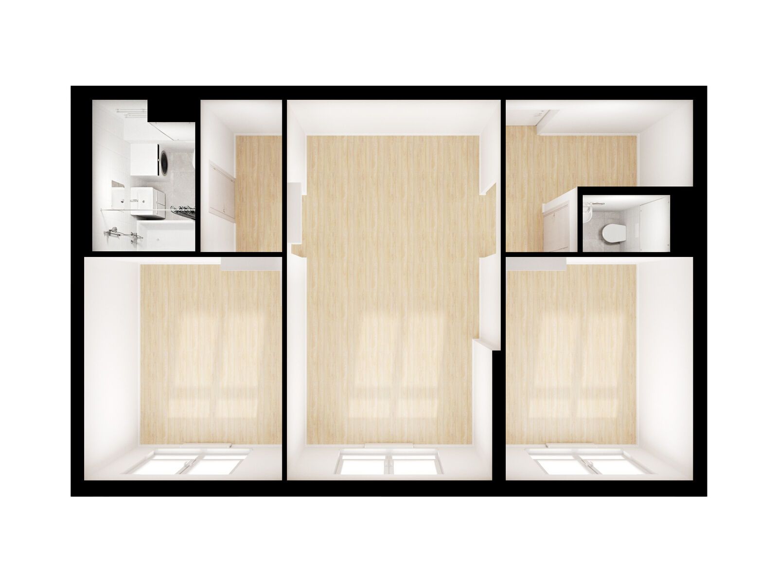 2-комнатная квартира, 57.4 кв.м, Ютаново