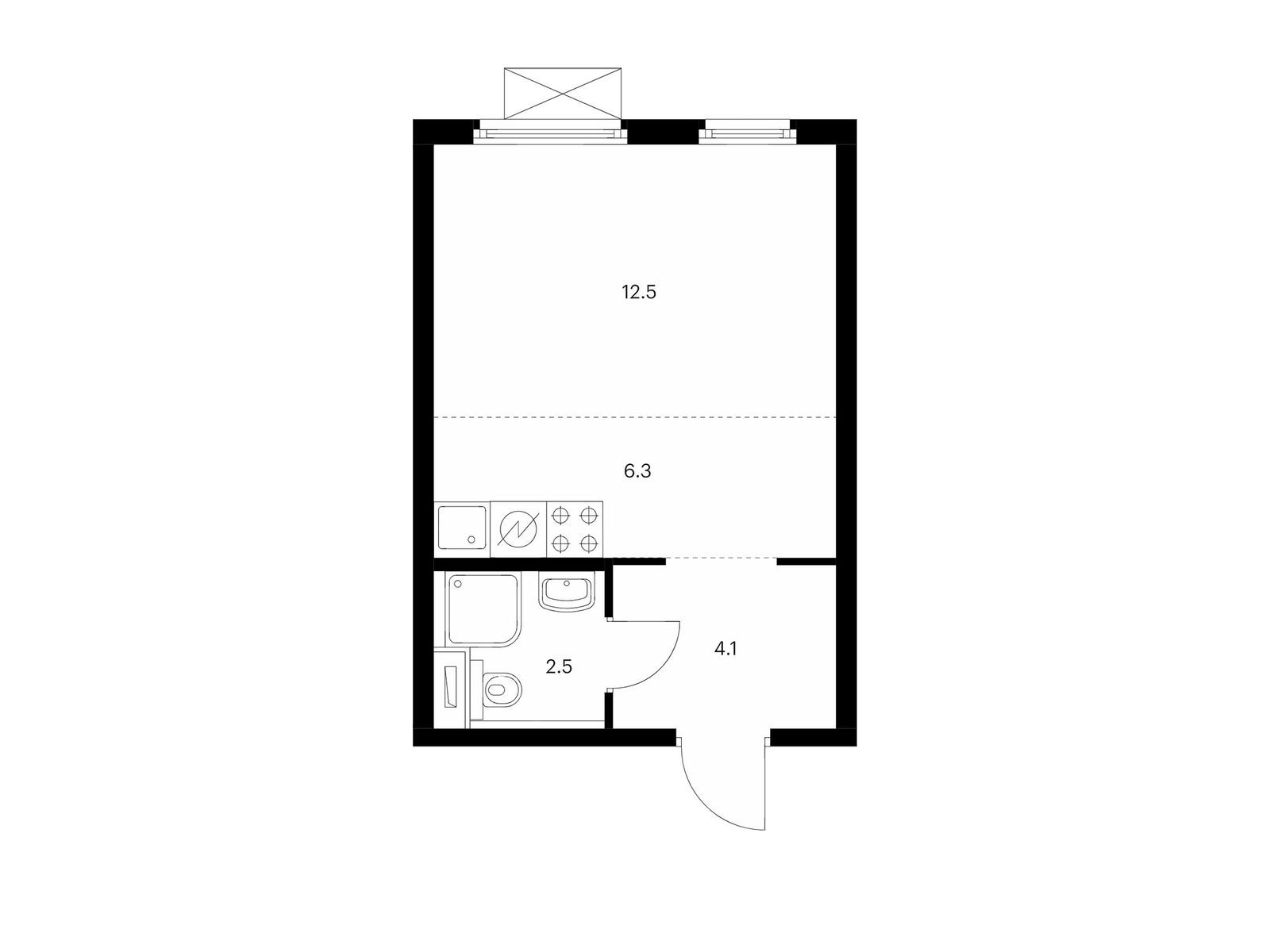 25.4 кв.м, Митинский лес