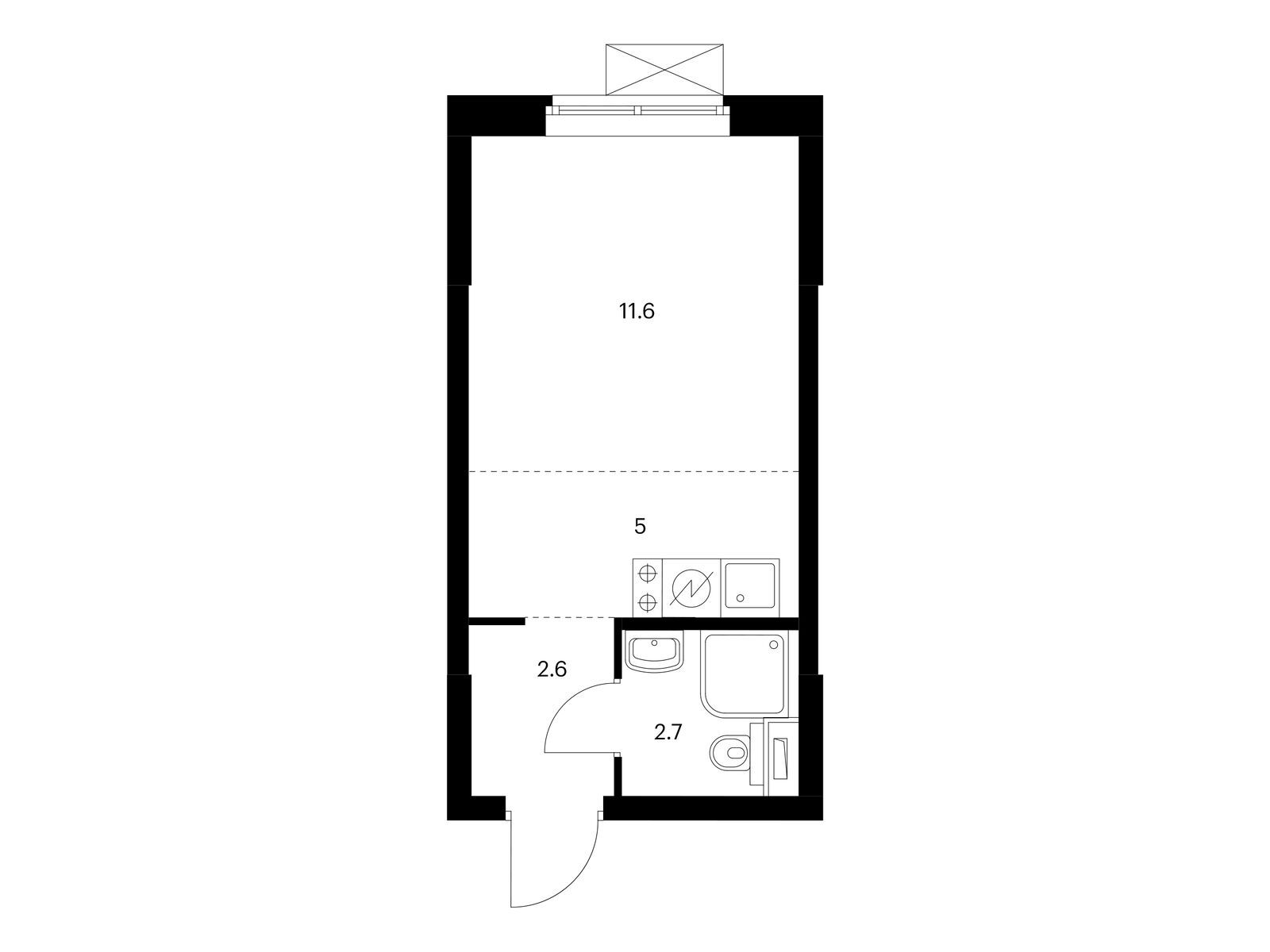 21.9 кв.м, Михайловский парк