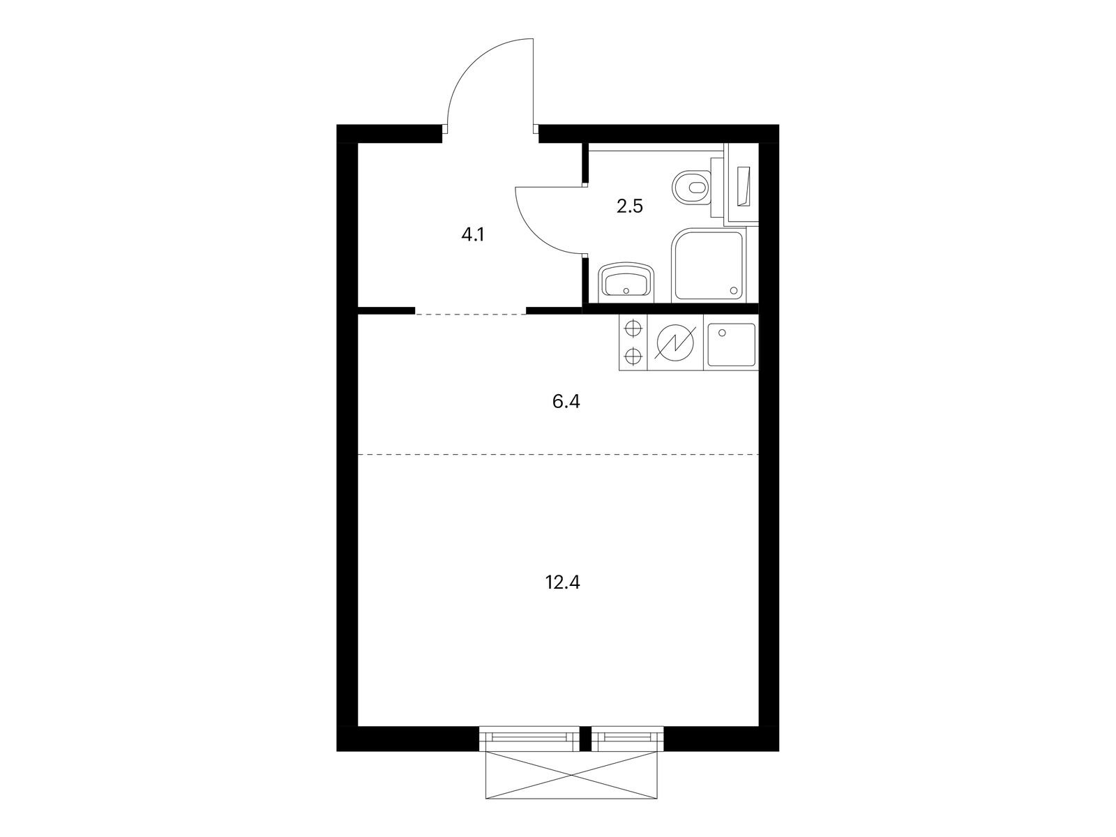 25.4 кв.м, Кольская 8