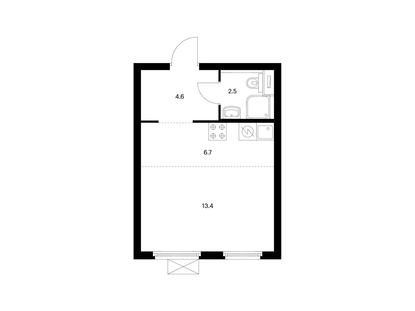 27.2 кв.м, Сигнальный 16